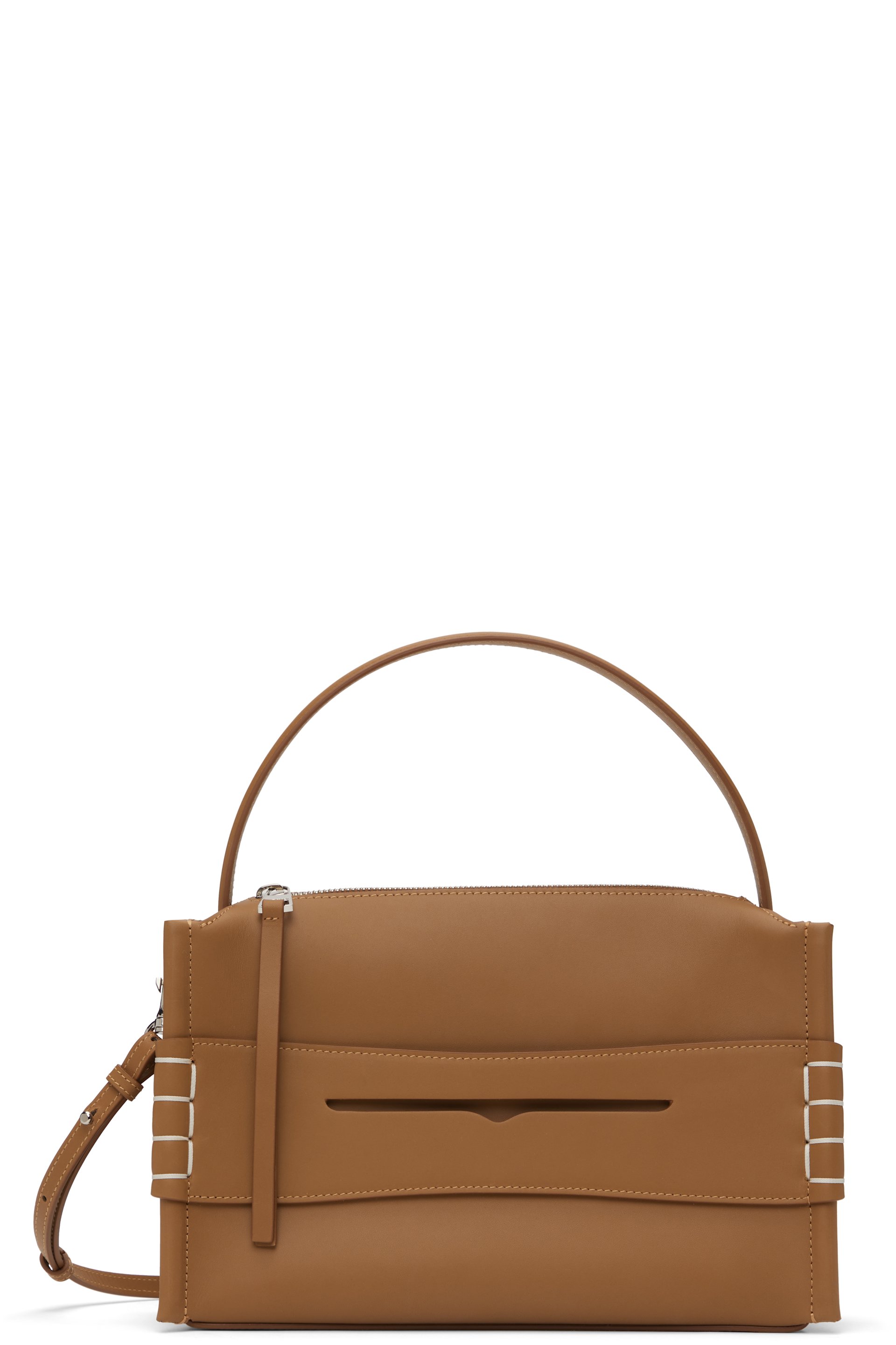 JW Anderson - Sac brun clair à ornement de style flâneur