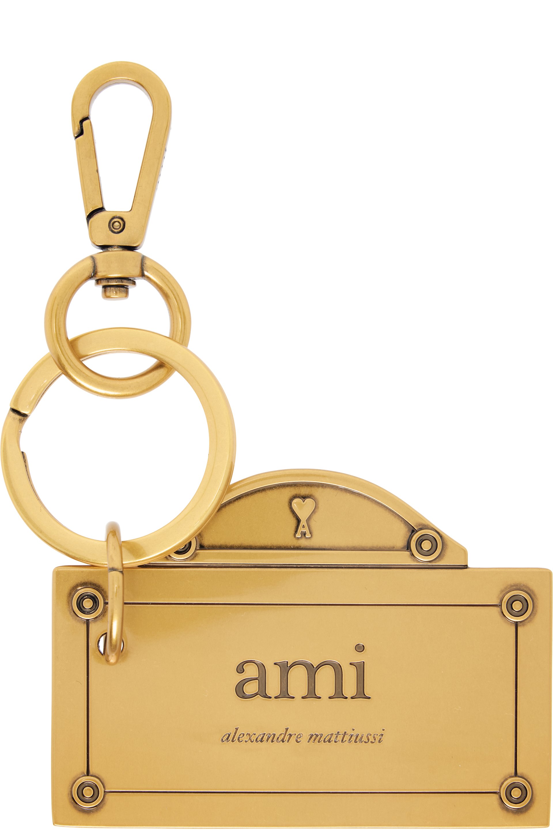 AMI Paris - Porteclé graphique doré