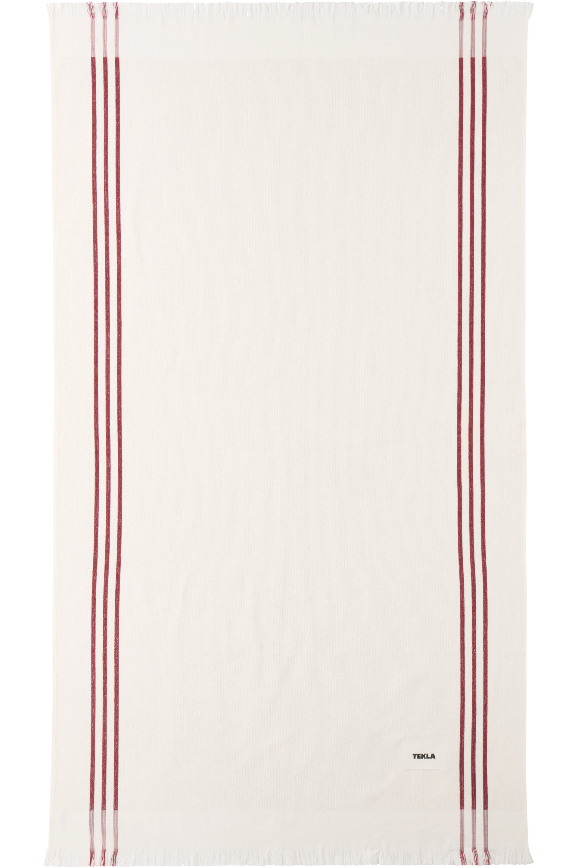 Tekla - Off-White Striped Beach Towel