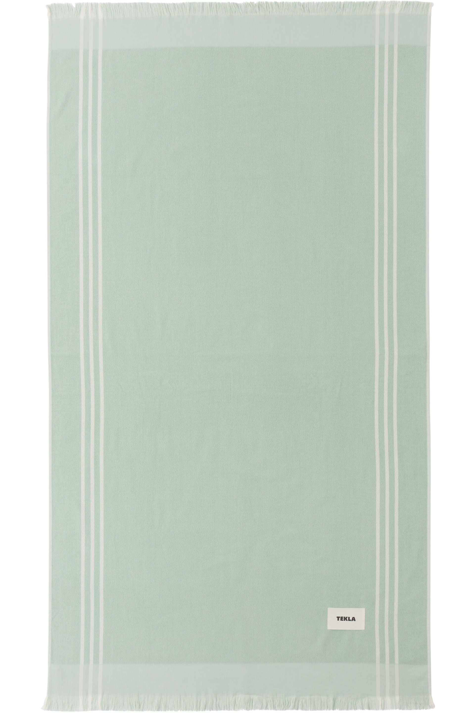 Tekla - Green Striped Beach Towel