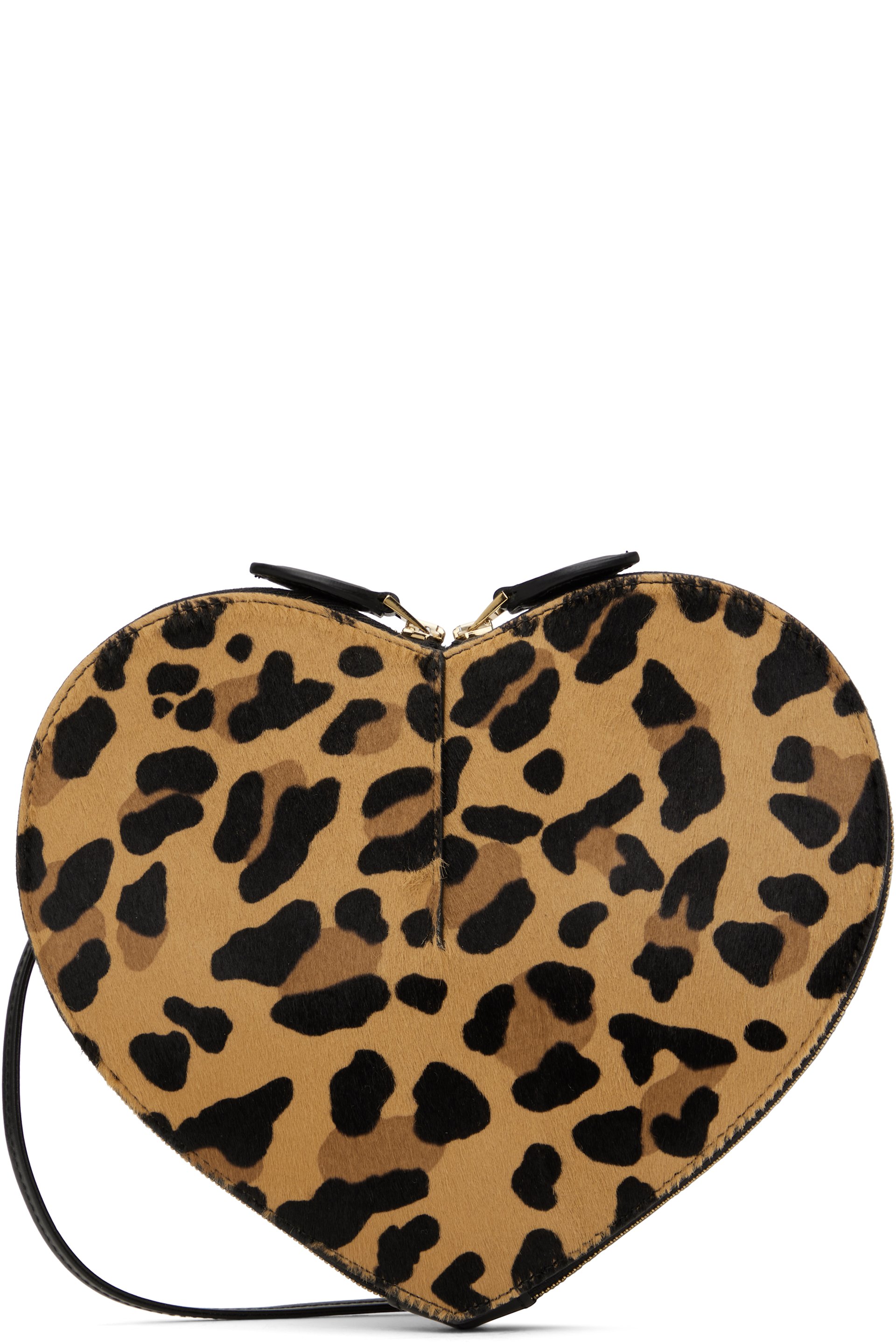 ALAÏA - Sac 'Le cœur' noir et brun clair