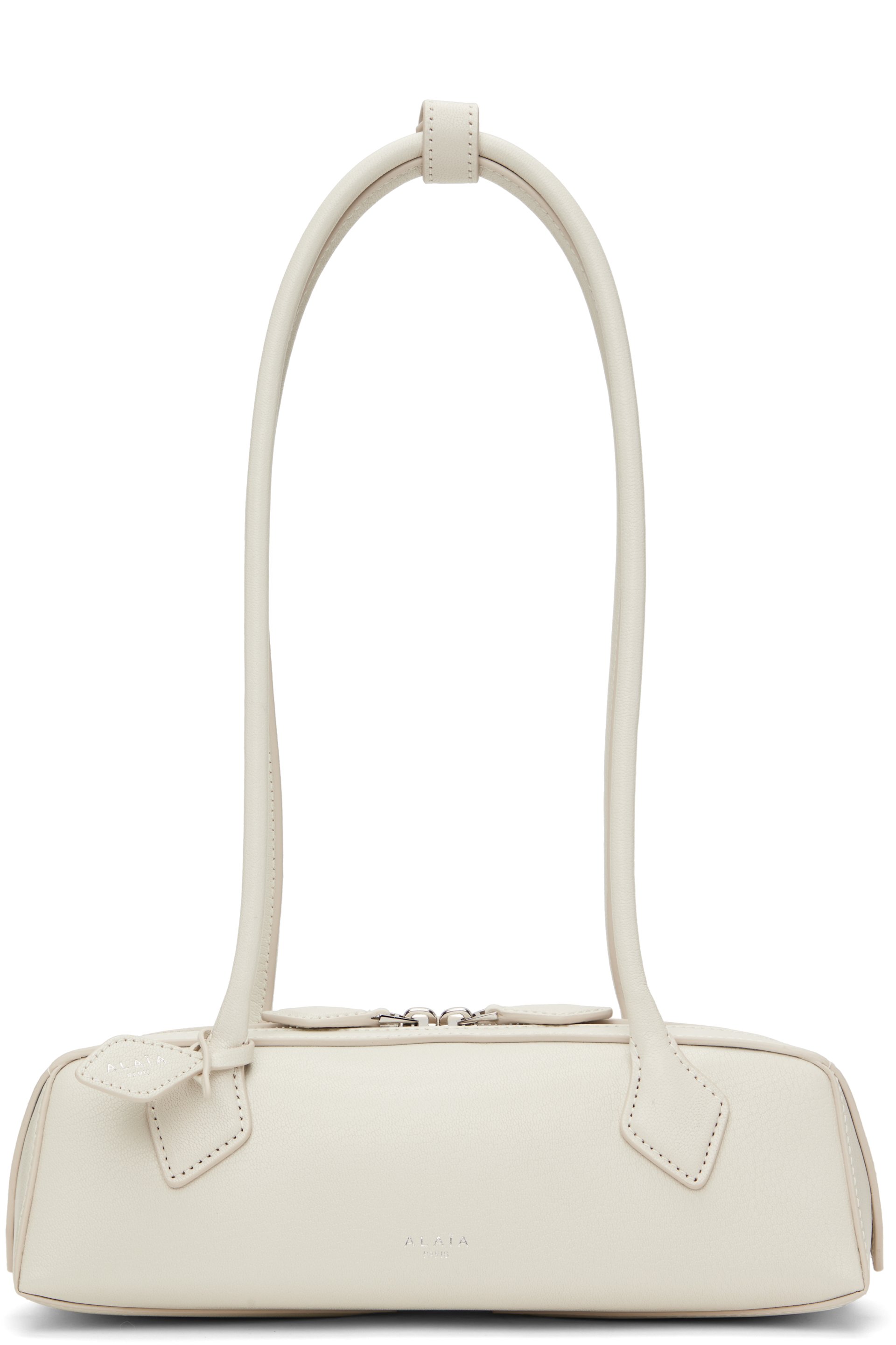 ALAÏA - Petit sac 'Le teckel' blanc cassé