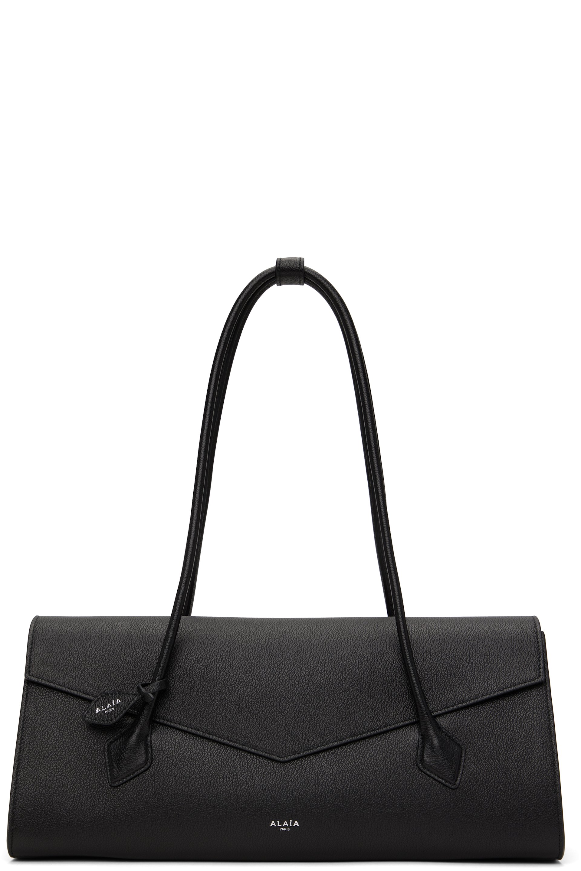 ALAÏA - Sac 'Le teckel' noir à rabat