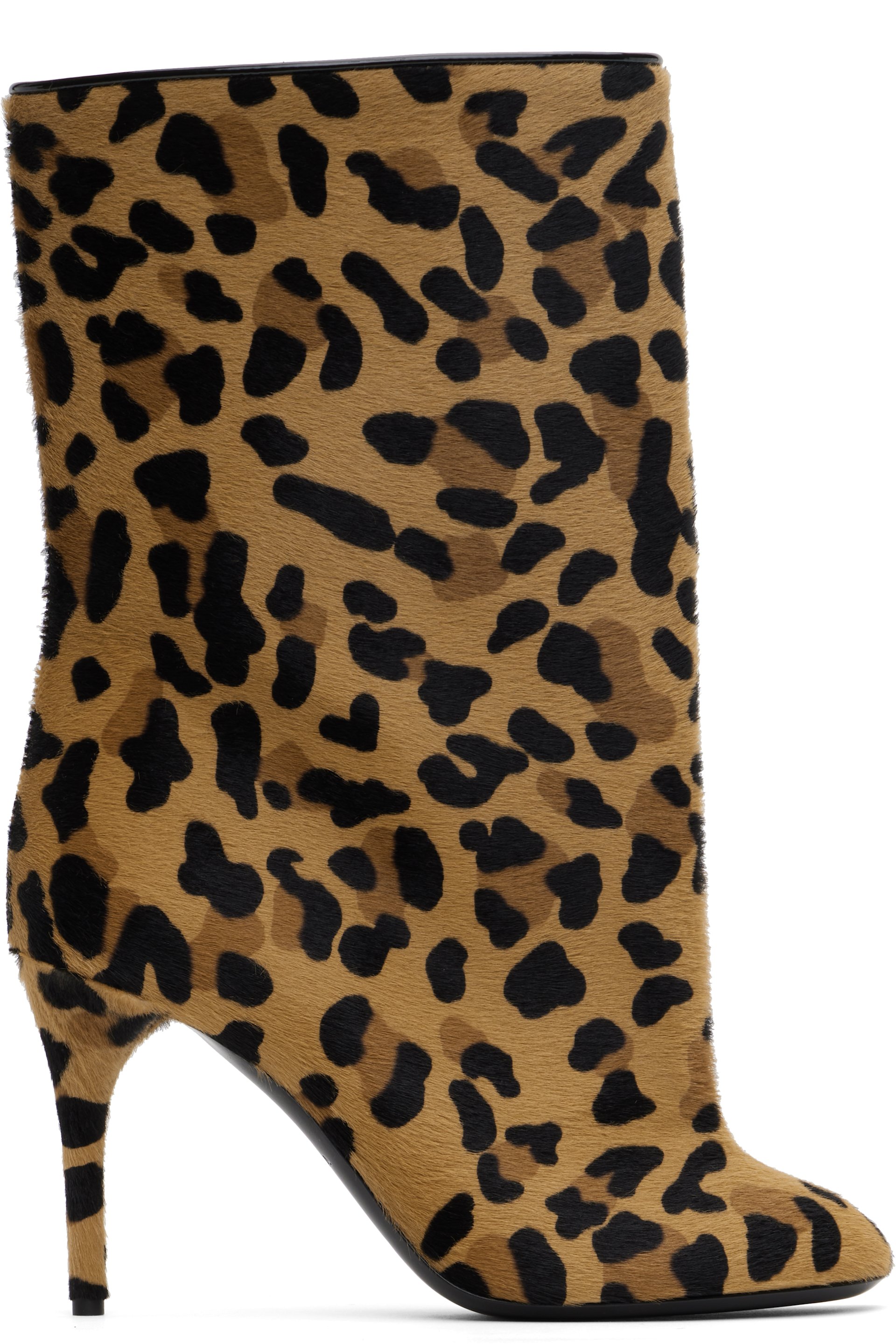 ALAÏA - Bottes 90 brun clair et noir