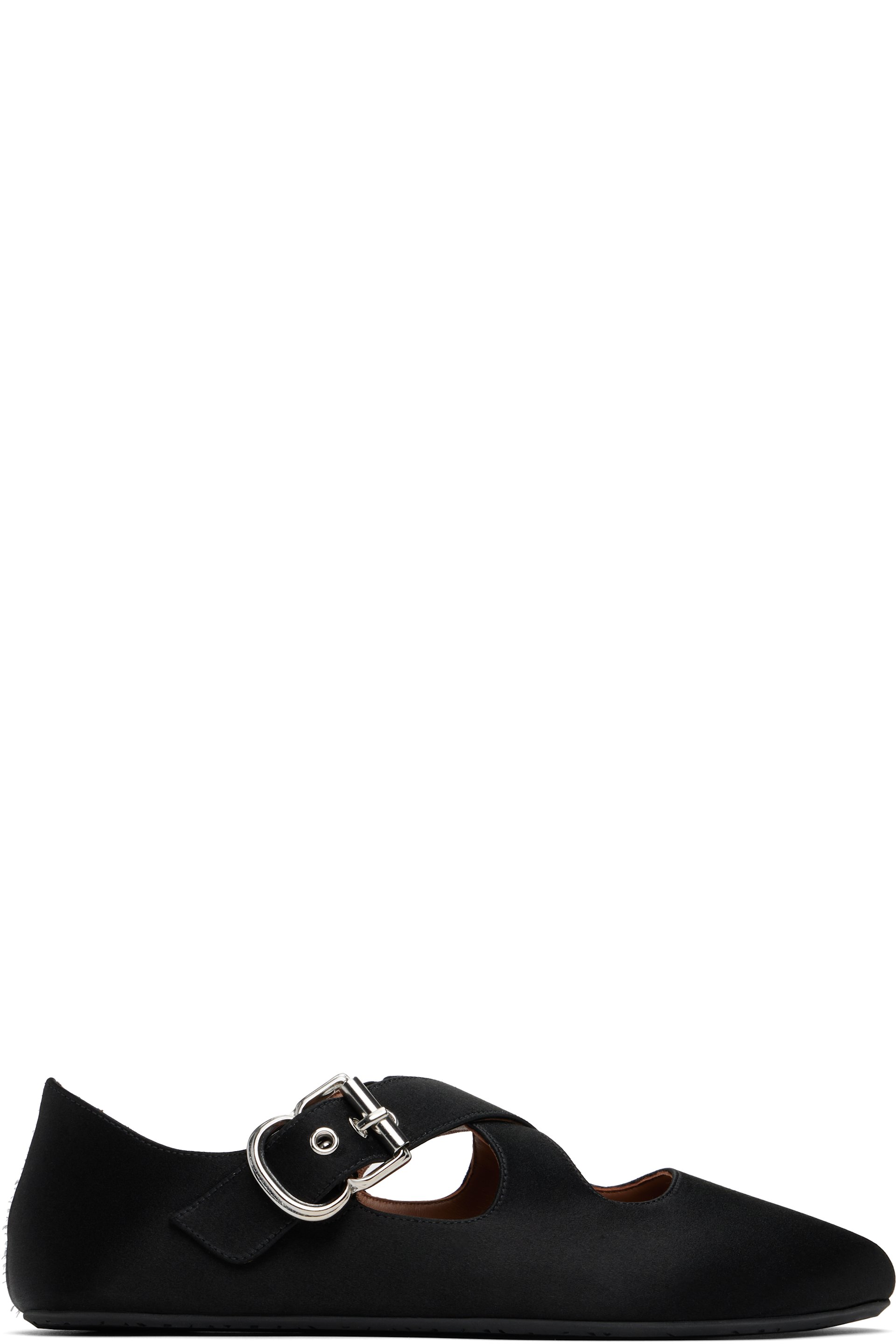ALAÏA - Ballerines noires à brides entrecroisées