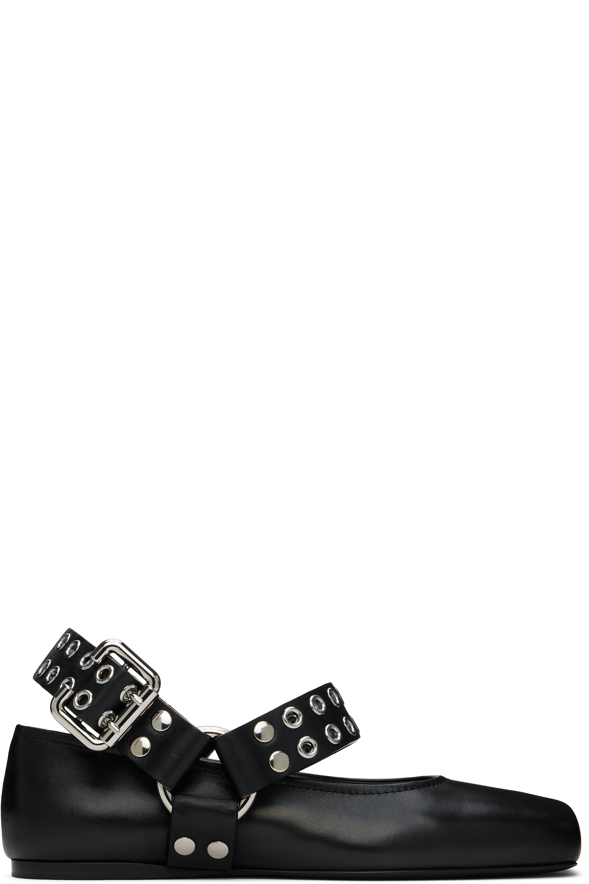 ALAÏA - Ballerines Biker noires