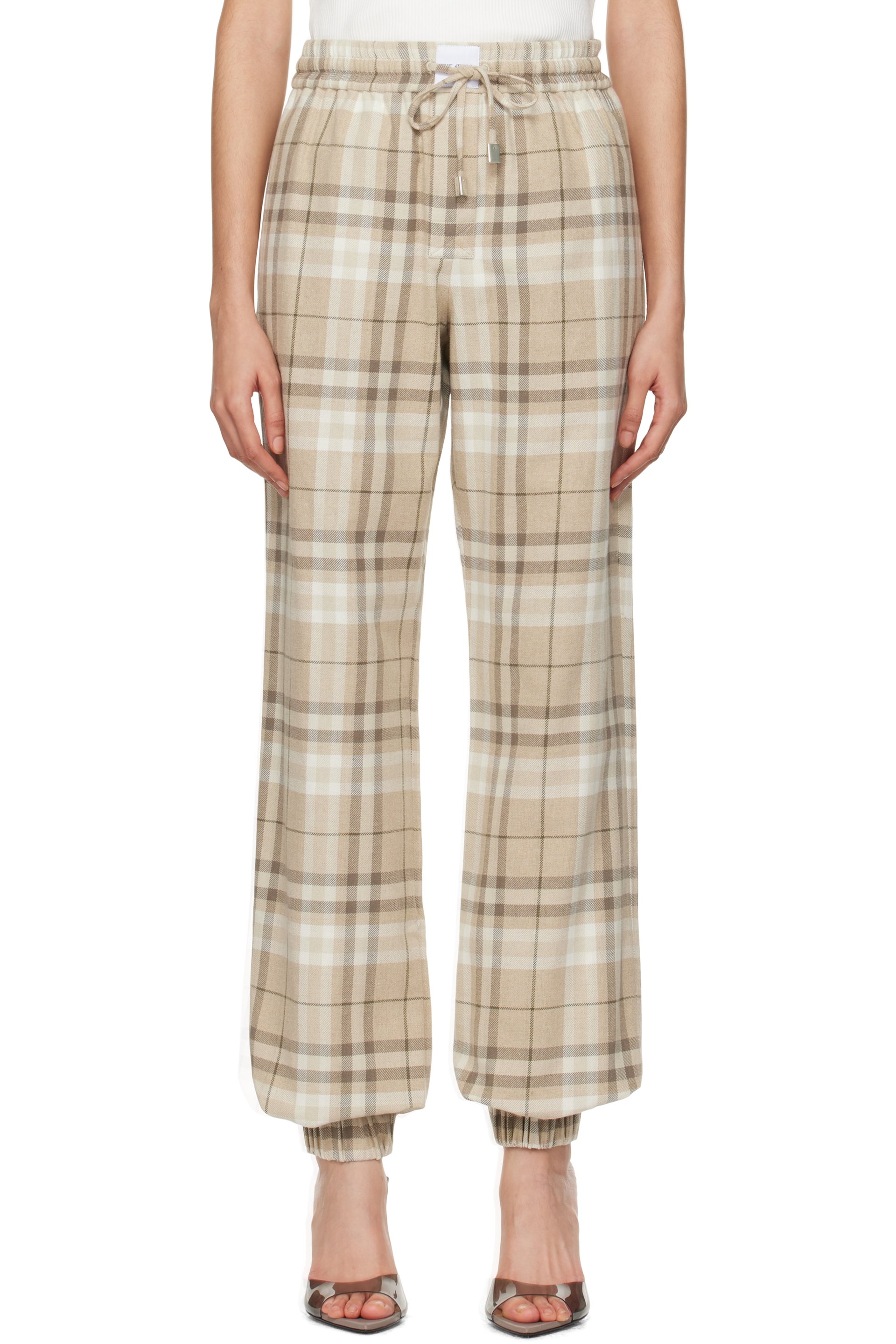 The Attico - Pantalon long beige
