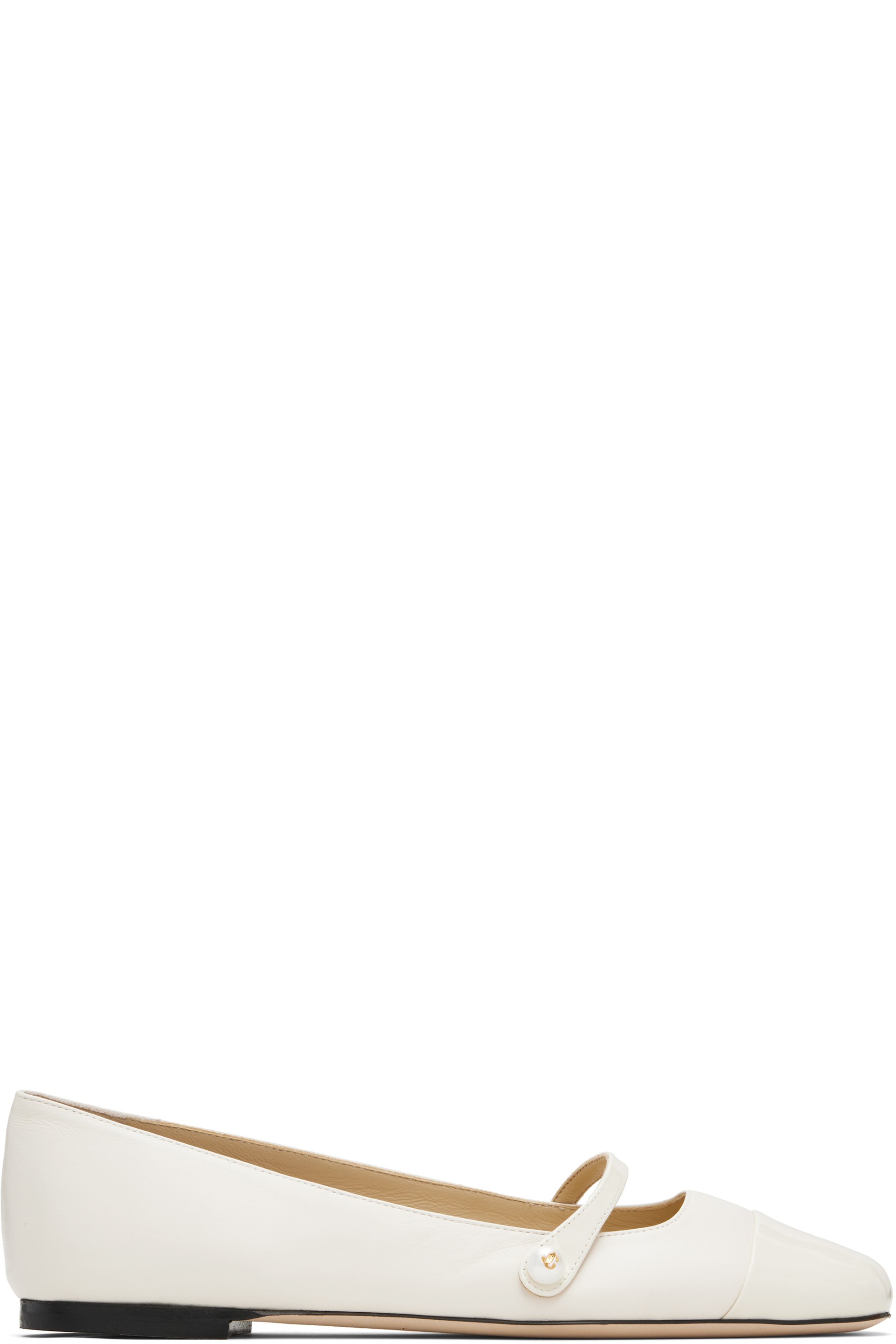 Jimmy Choo - Off-White Elisa Ballerina Flats