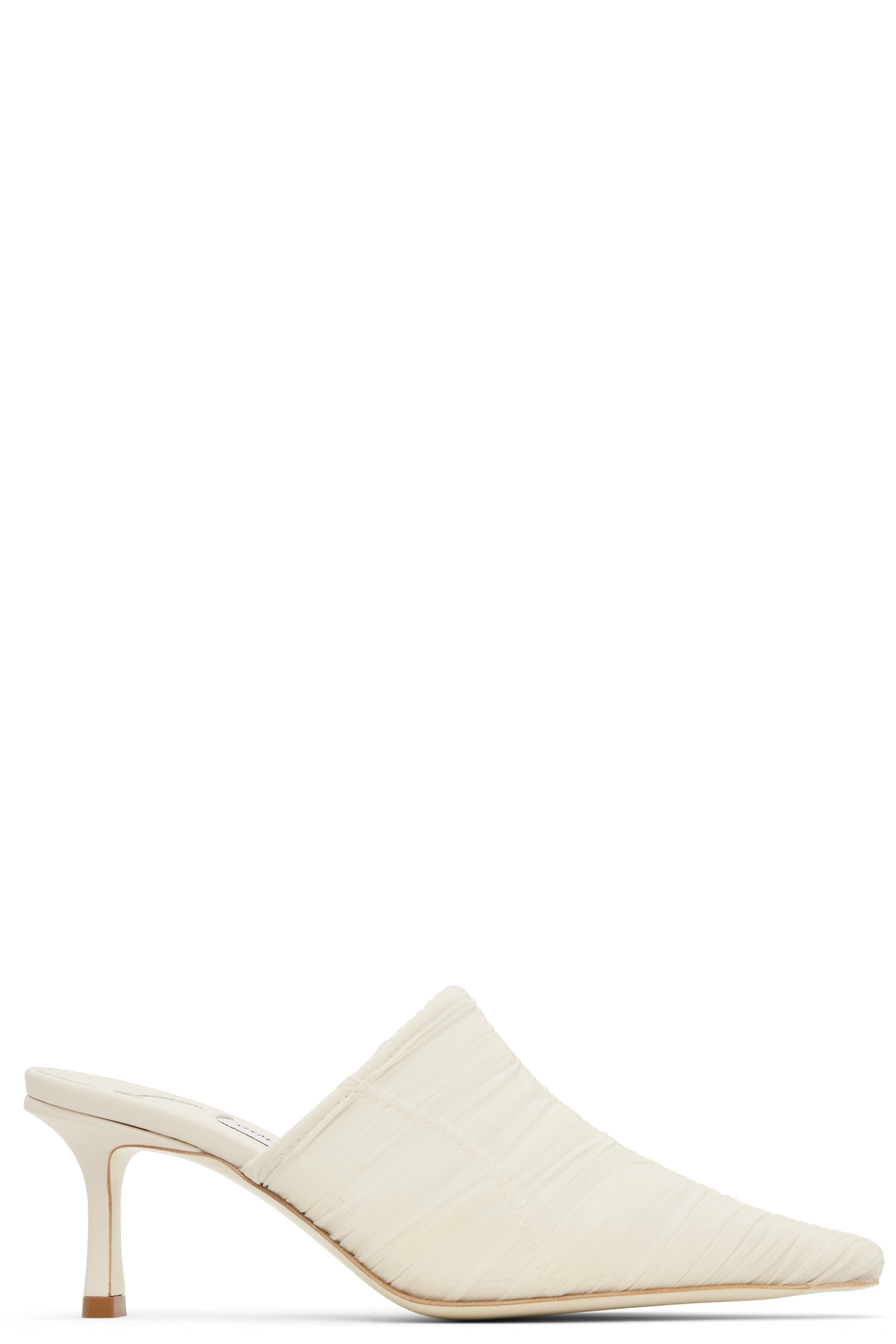 Jimmy Choo - Mules Lotta 65 blanc cassé