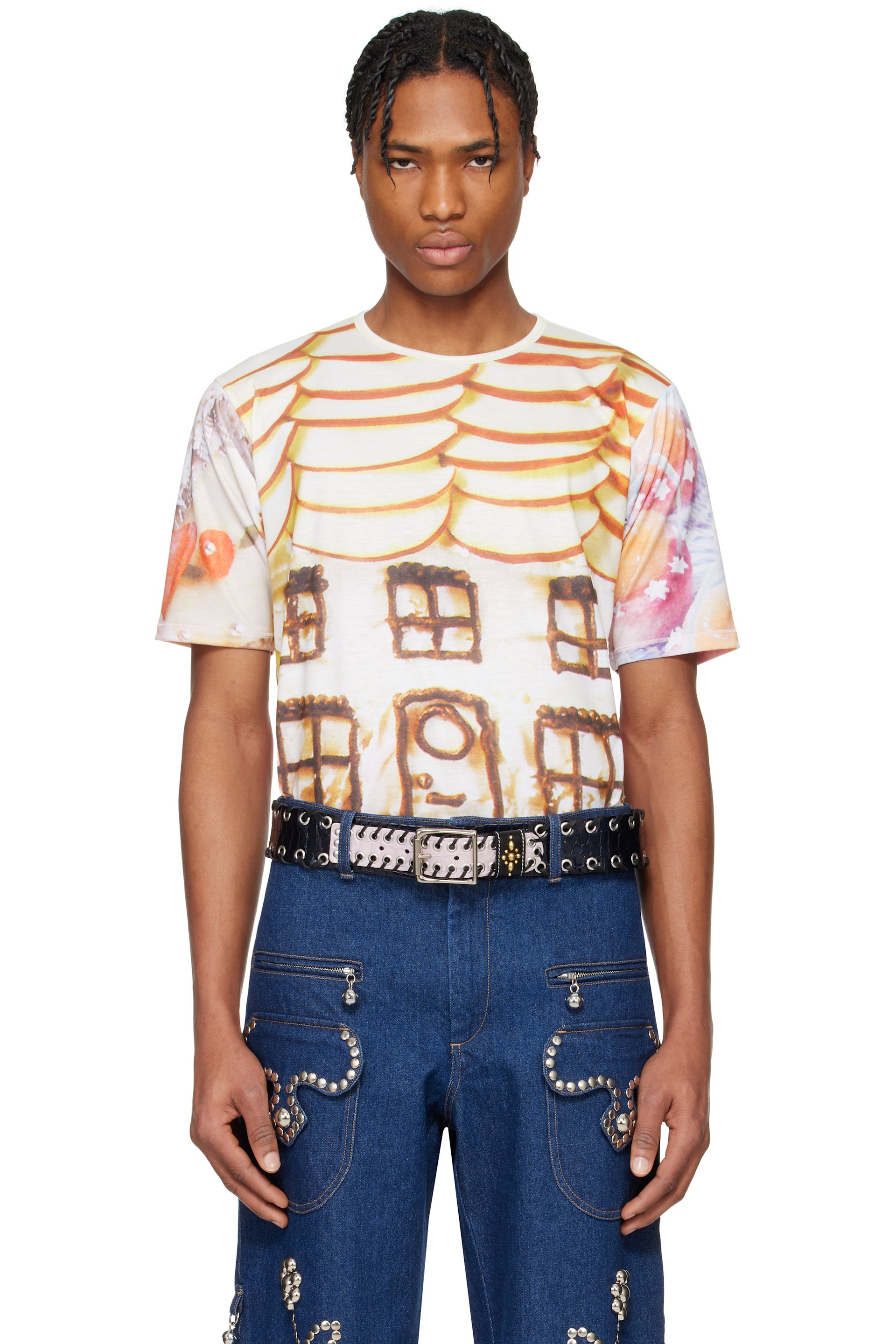 Chopova Lowena - Multicolor 'Welcome Home' Short Sleeve Jersey T-shirt