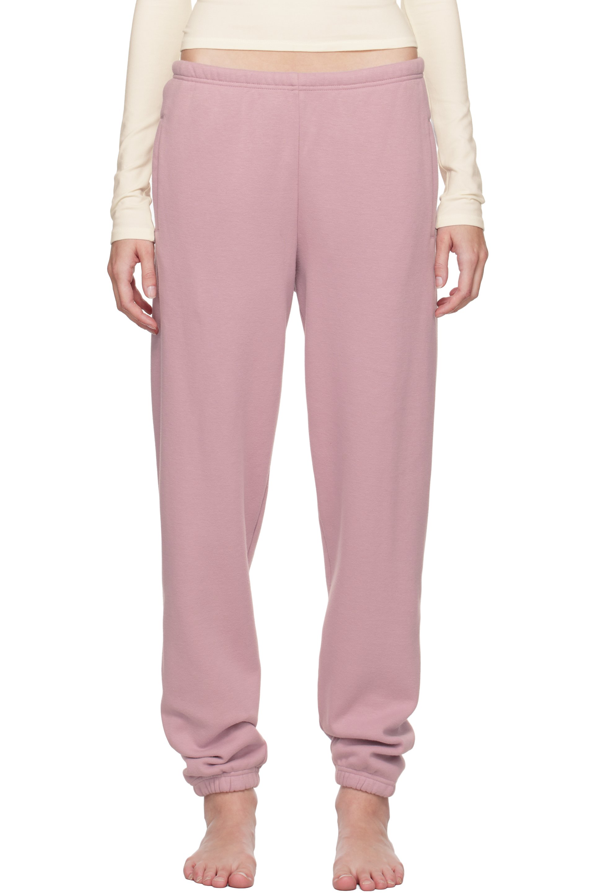 SKIMS - Pantalon jogger rose - Cotton Fleece
