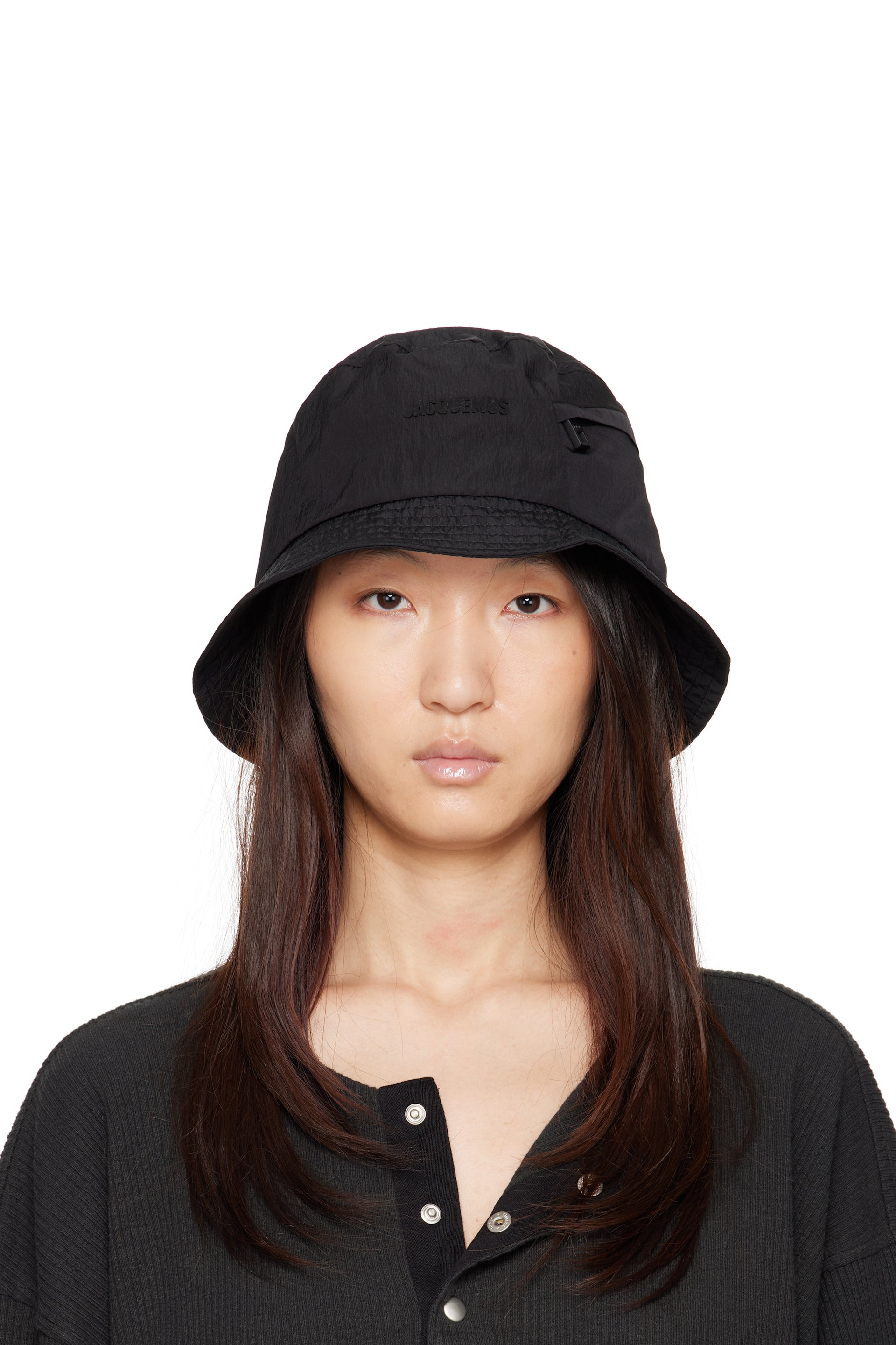 JACQUEMUS - Chapeau bob noir en nylon