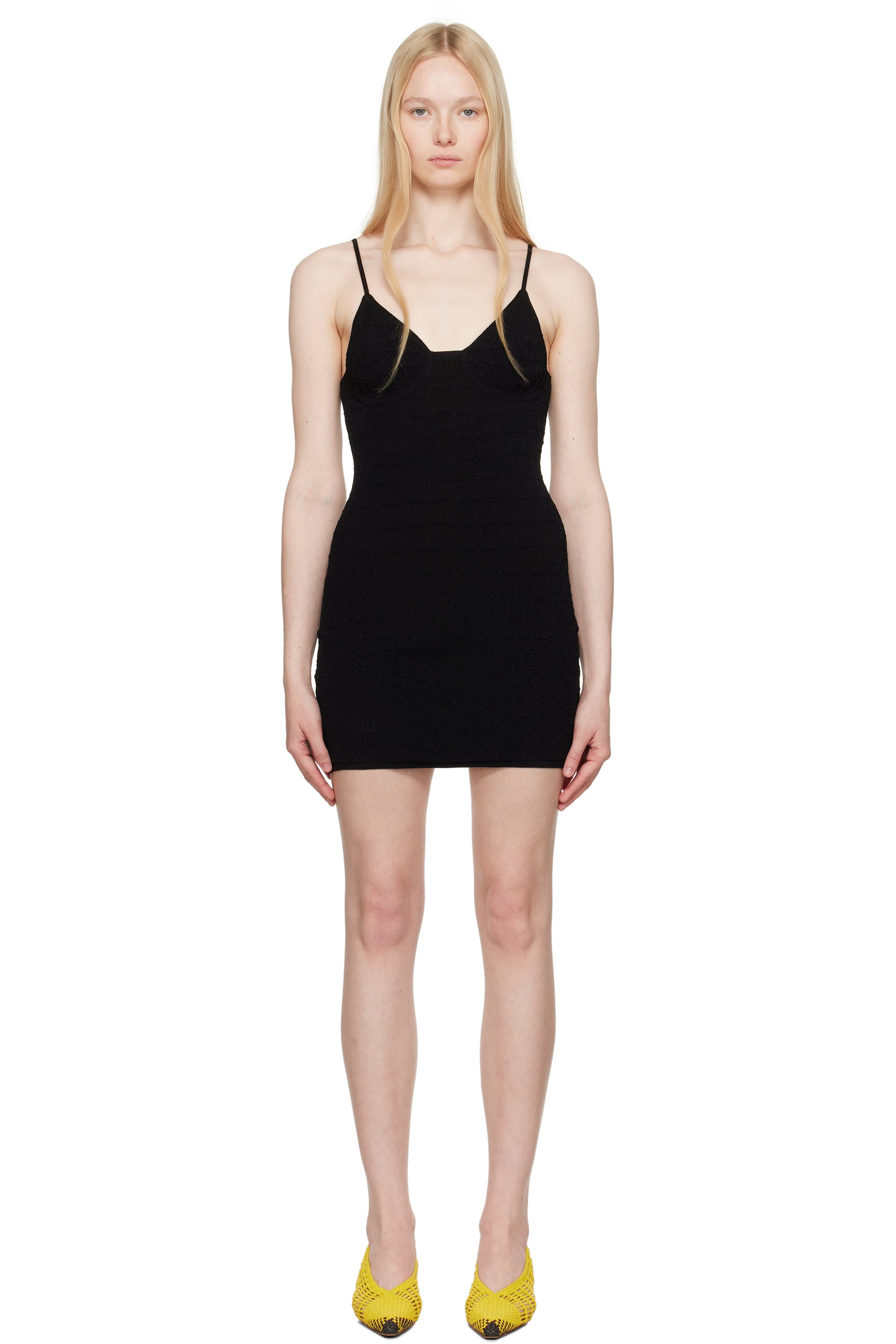JACQUEMUS - Robe courte Scala noire - La croisière