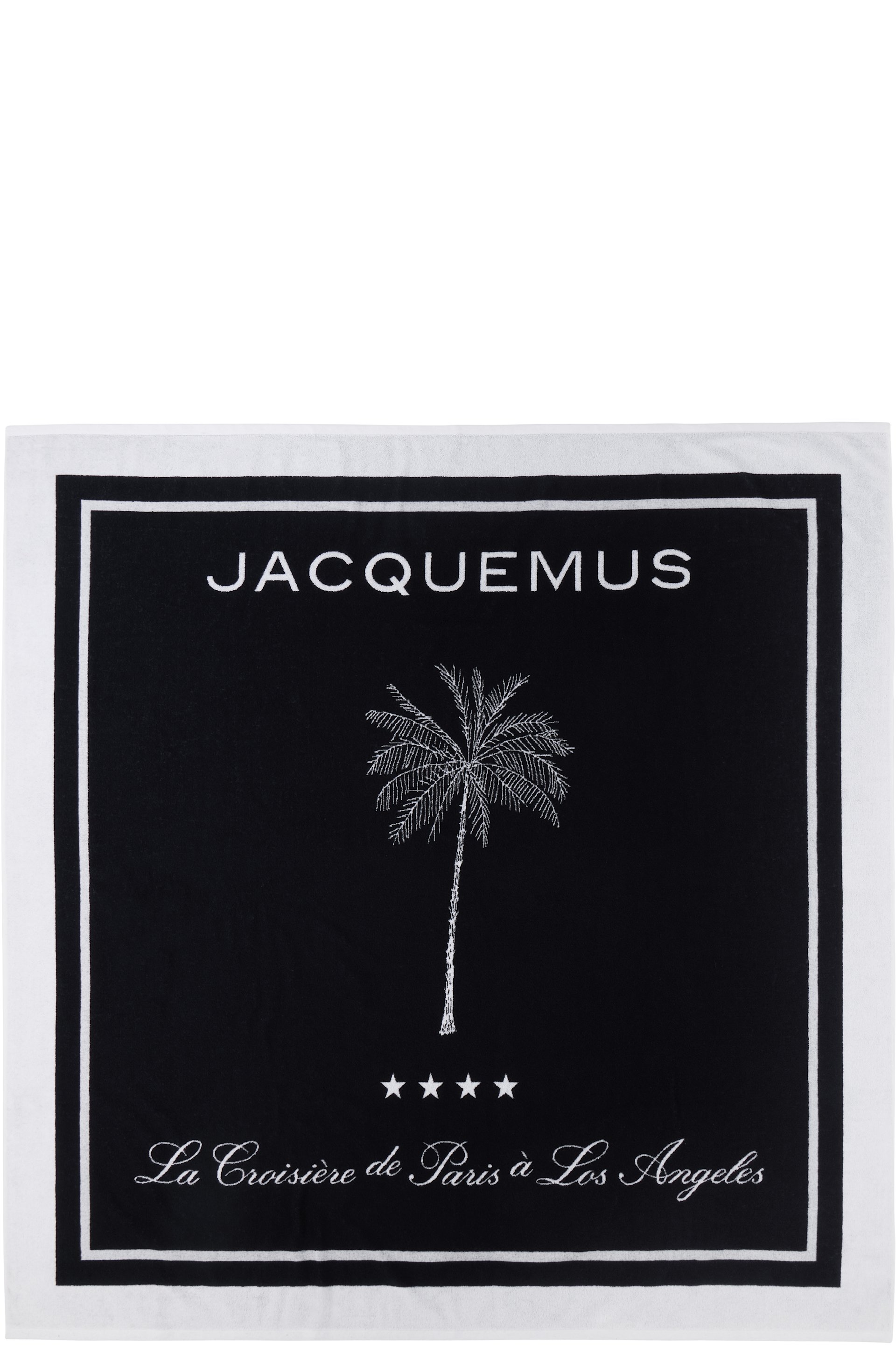 JACQUEMUS - Navy & White La Croisière 'The Croisière' Beach Towel