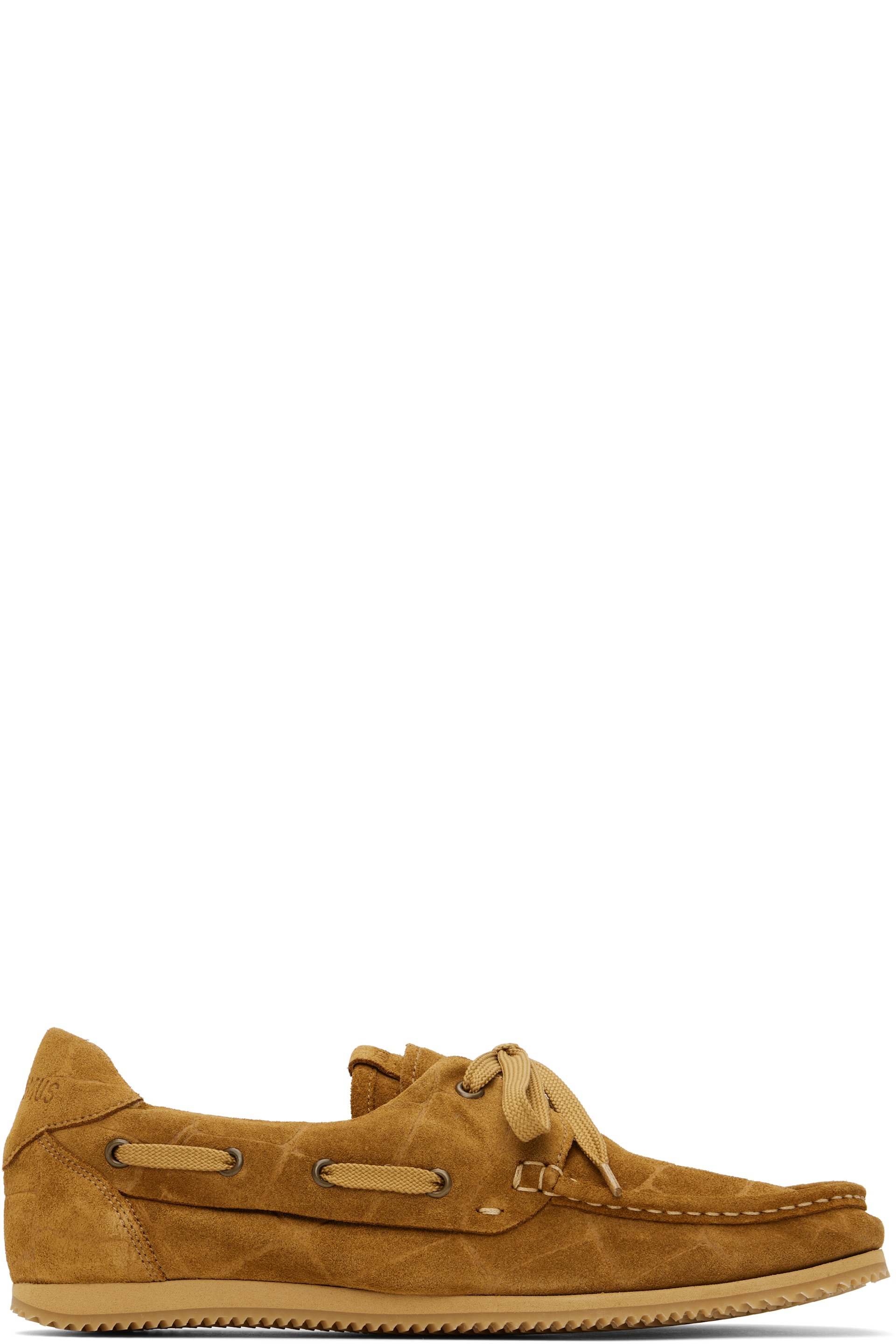 JACQUEMUS - Tan La Croisière 'The Batto' Boat Shoes