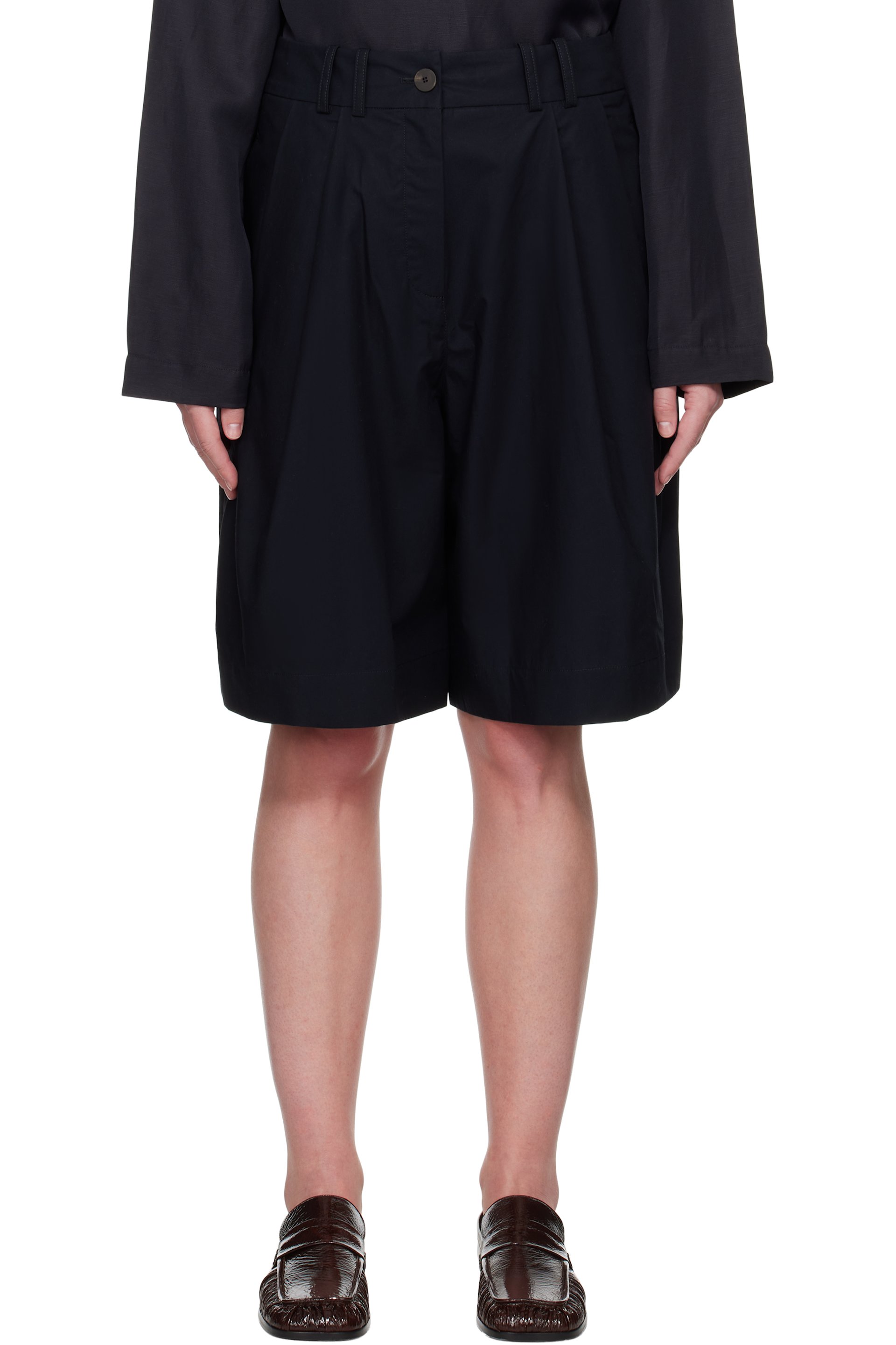 Studio Nicholson - Short Cito bleu marine