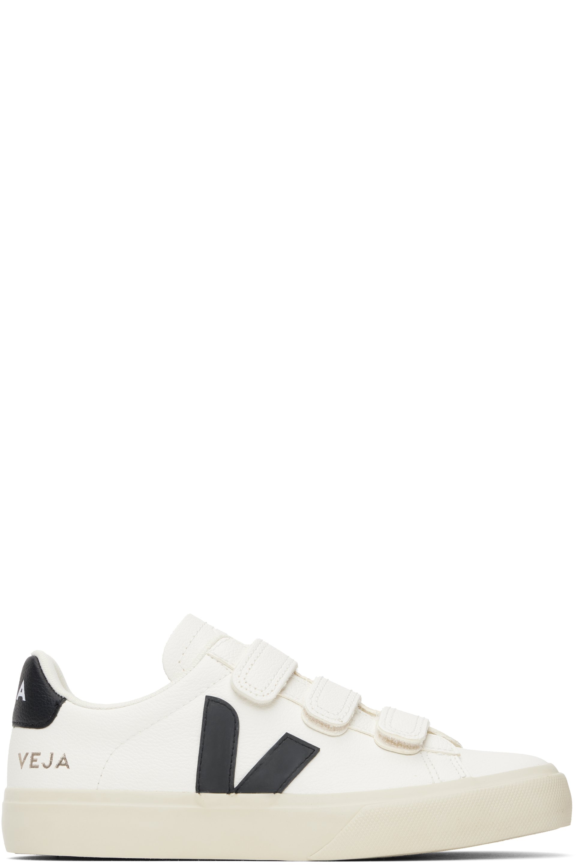 VEJA - White & Black Recife Leather Sneakers