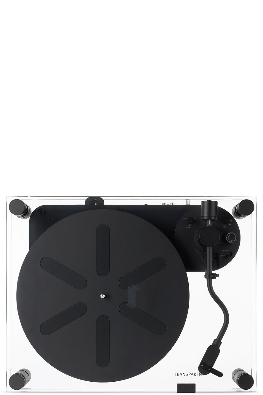 Transparent - Black Transparent Turntable