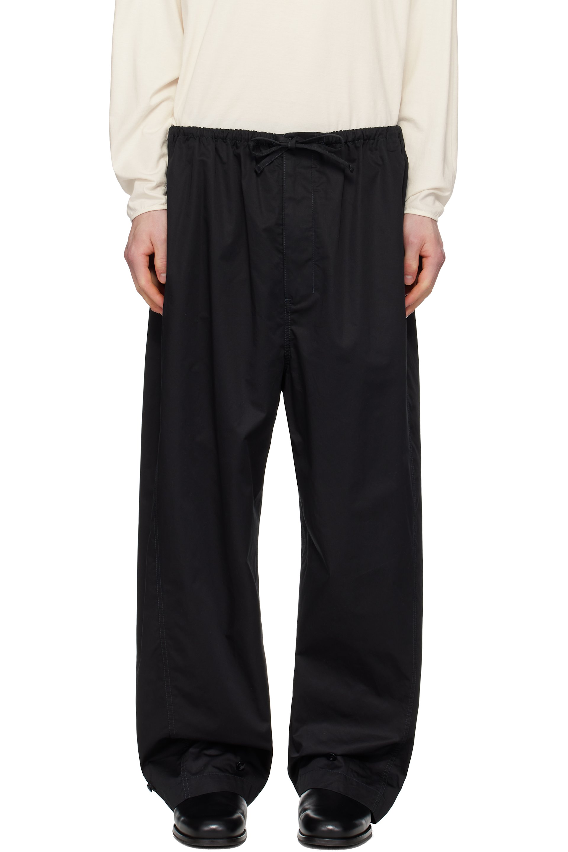 LEMAIRE - Black Twisted Over Trousers