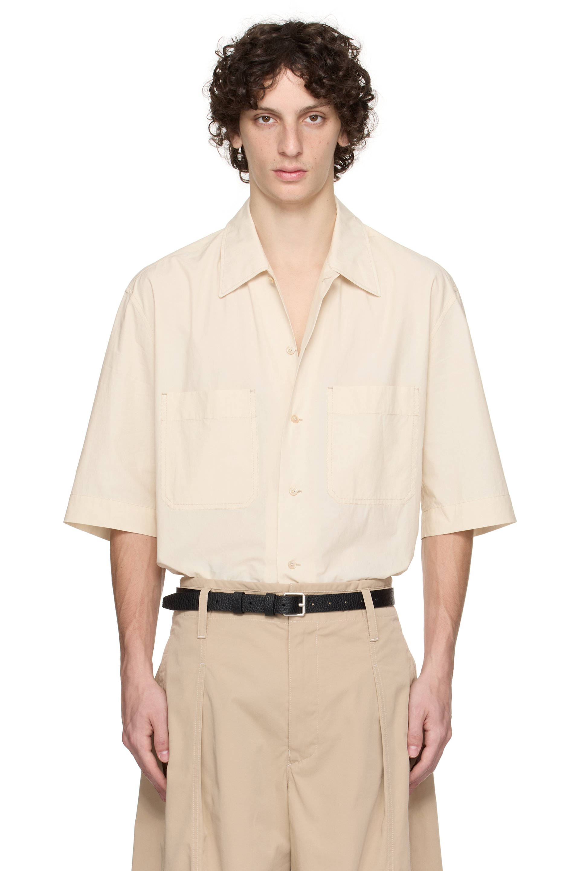 LEMAIRE - Off-White 'Convertible' Shirt