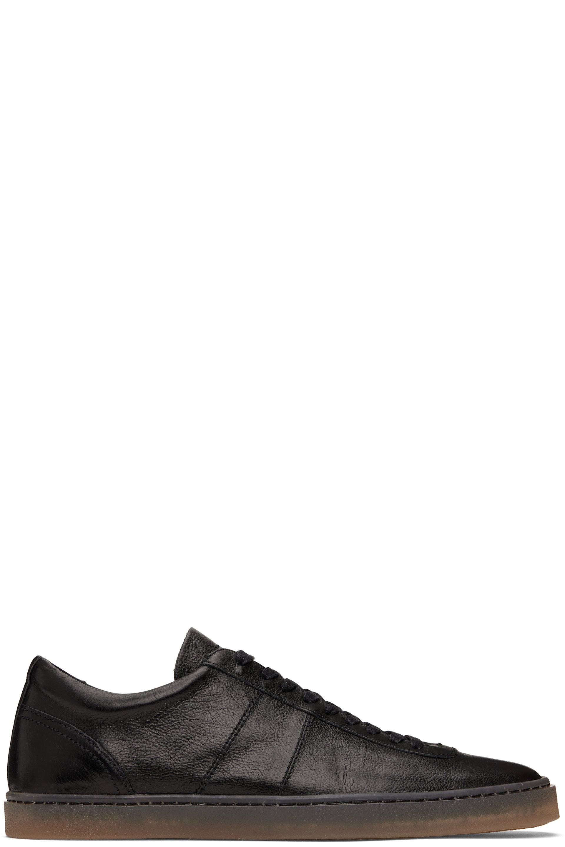LEMAIRE - Black Linoleum Laced Up Sneakers