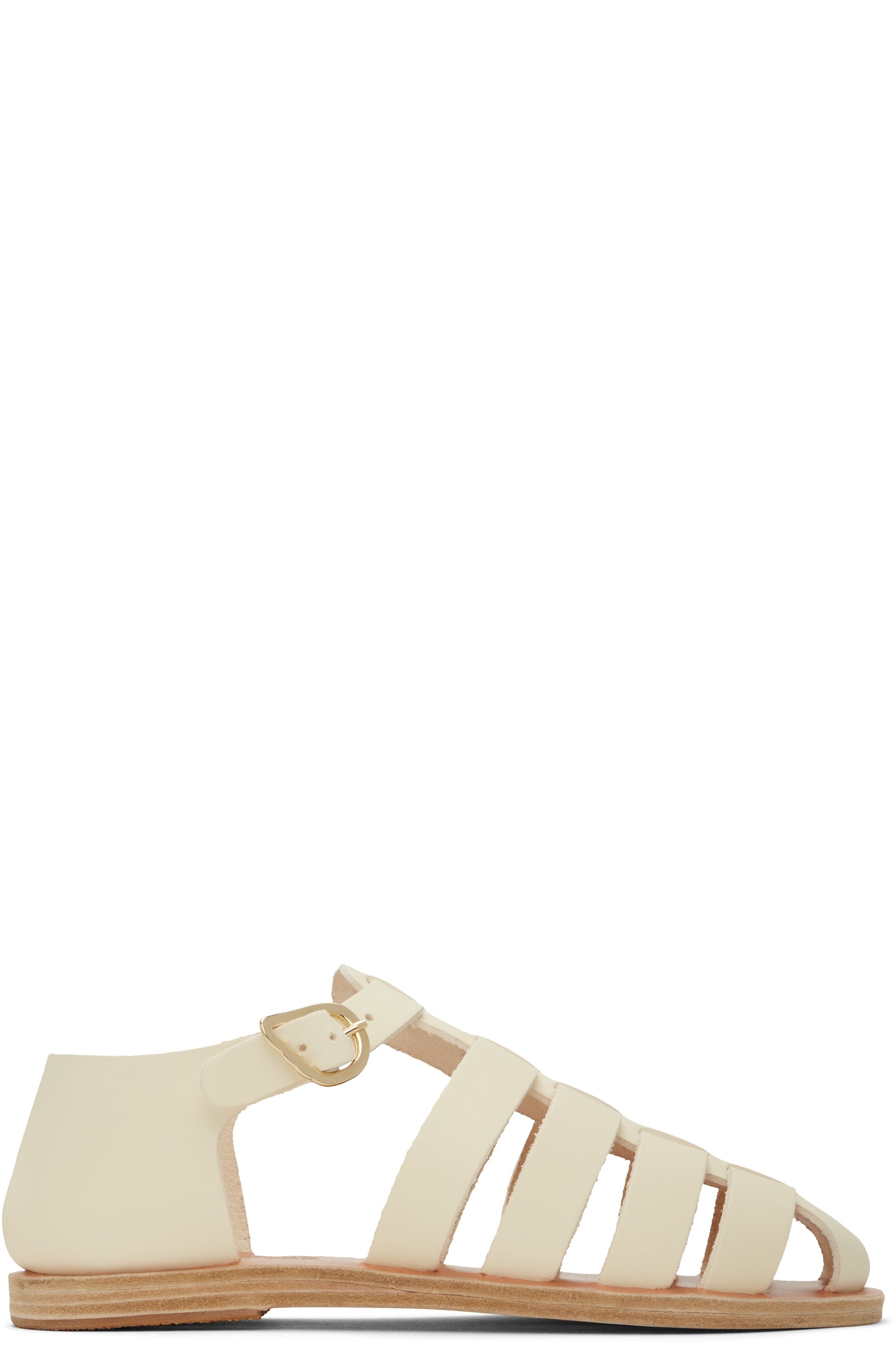 Ancient Greek Sandals - Sandales Homeria blanc cassé