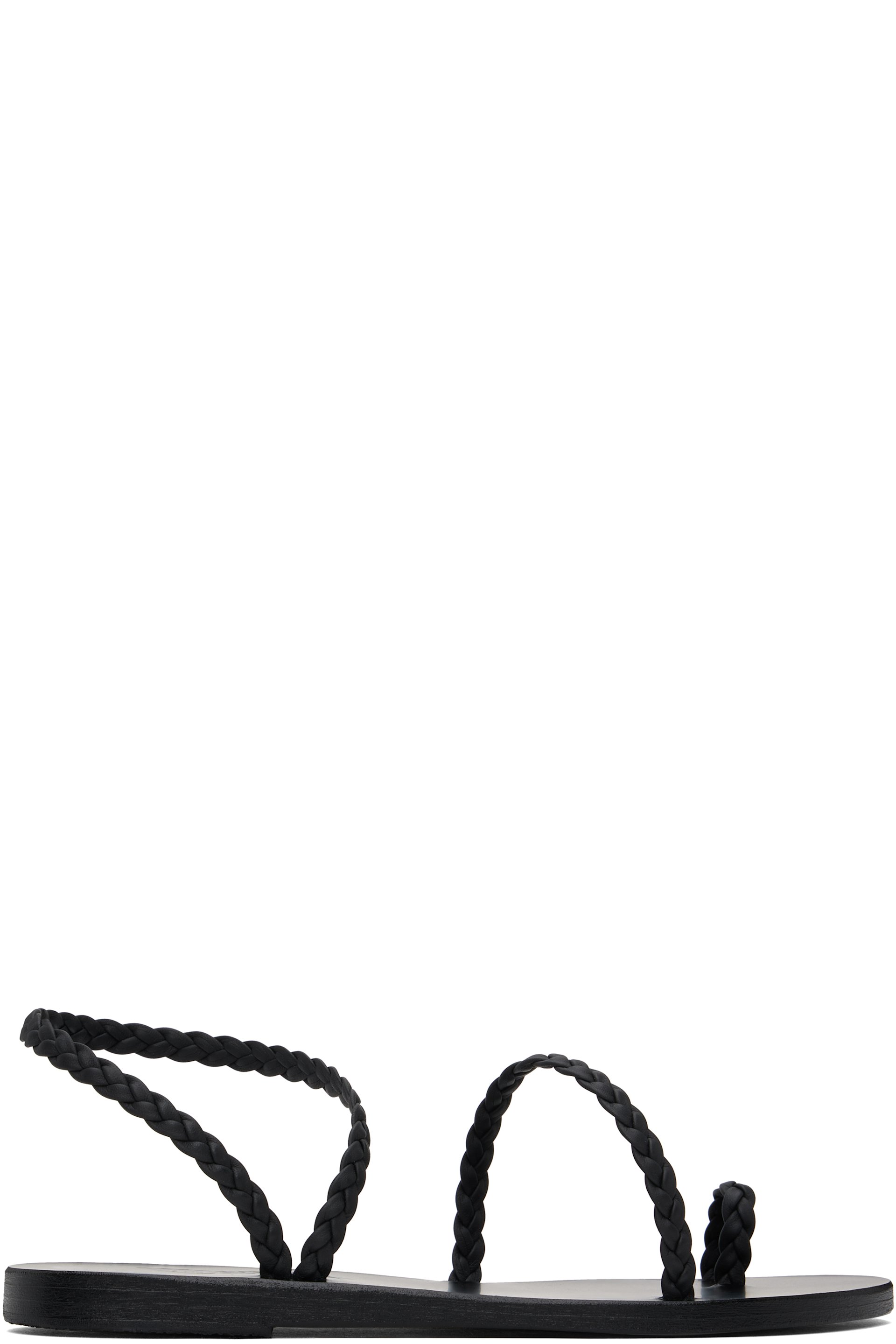 Ancient Greek Sandals - Black Eleftheria Sandals