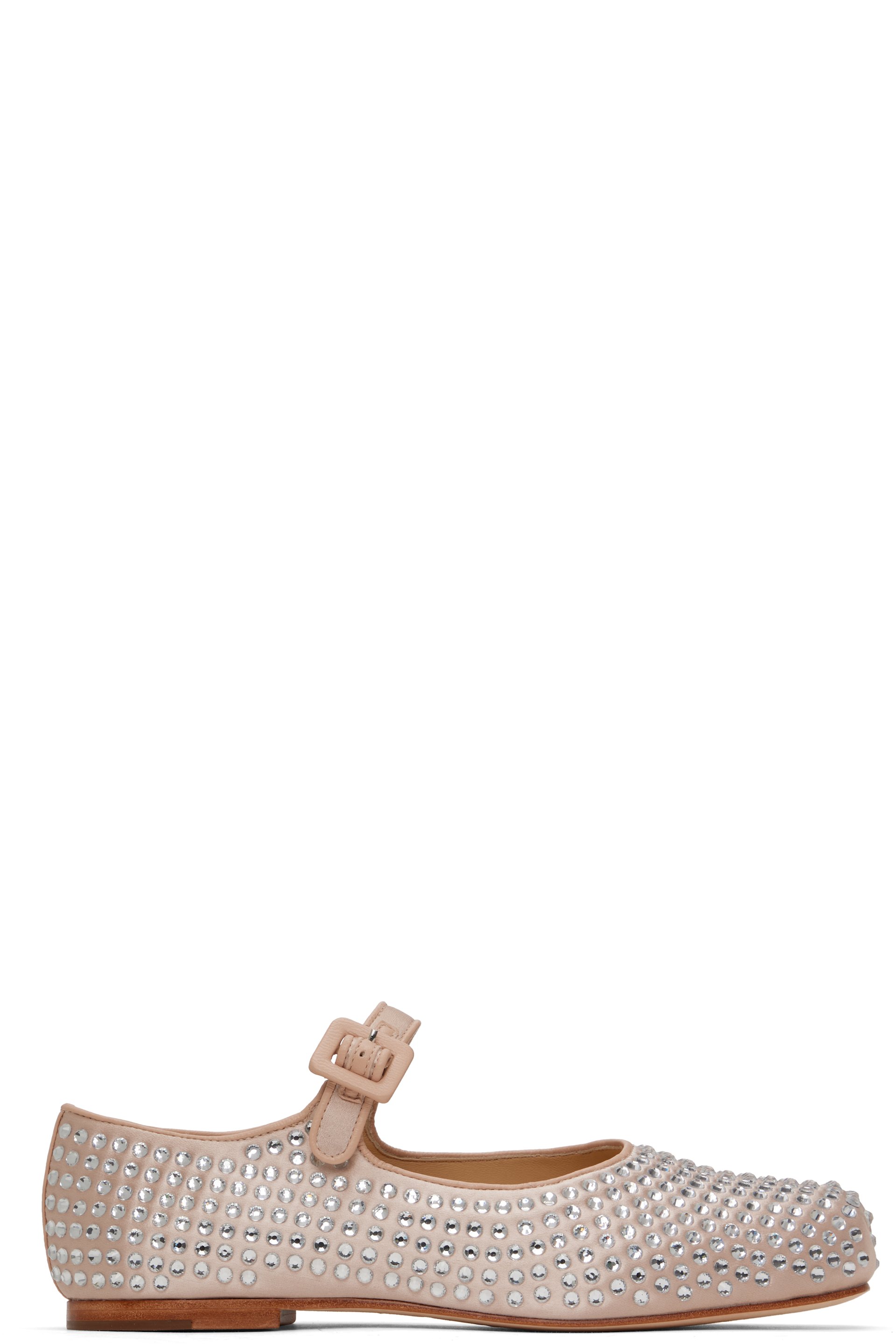 Sandy Liang - Ballerines de style Charles IX roses