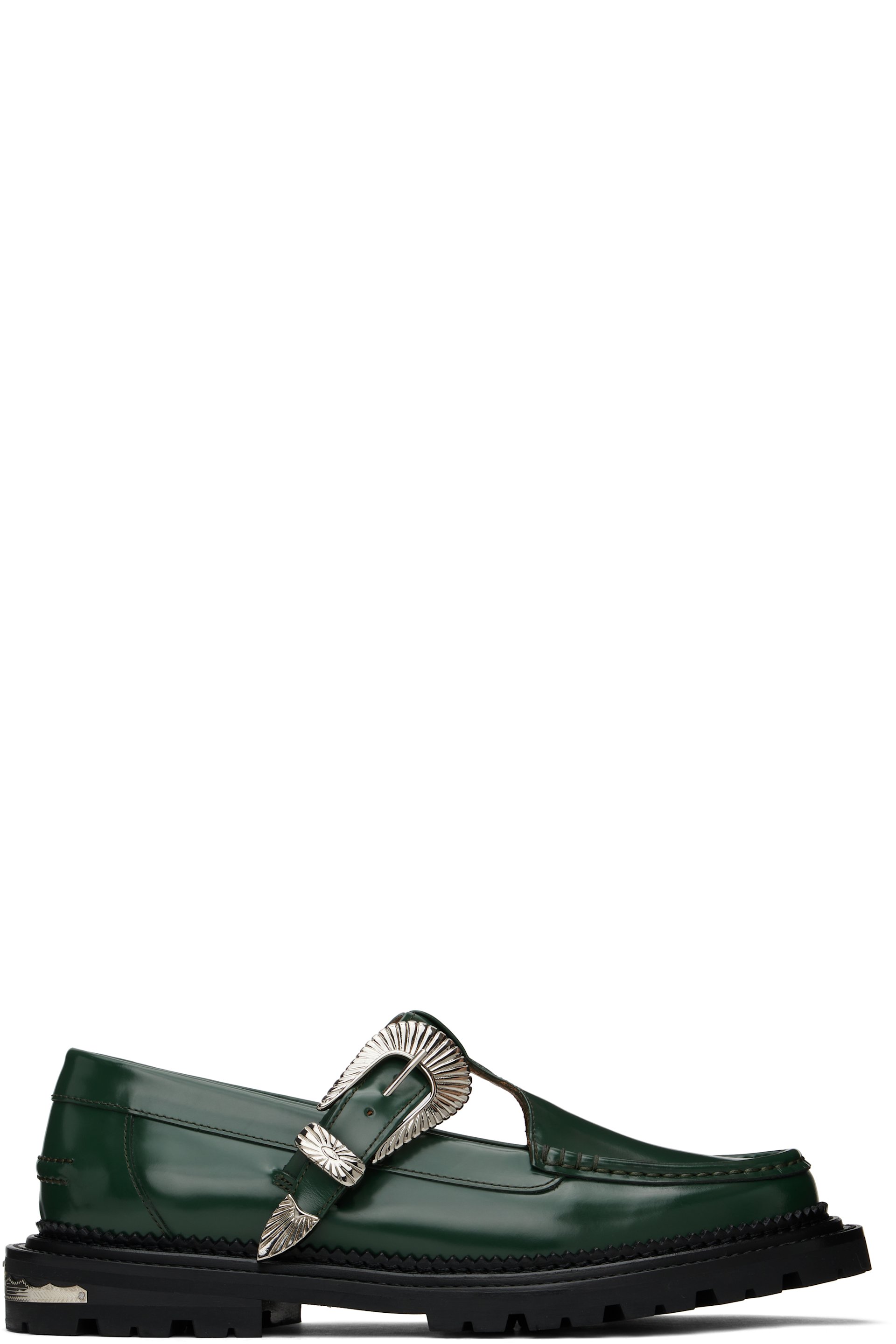 Toga Virilis - Green Polished Loafers