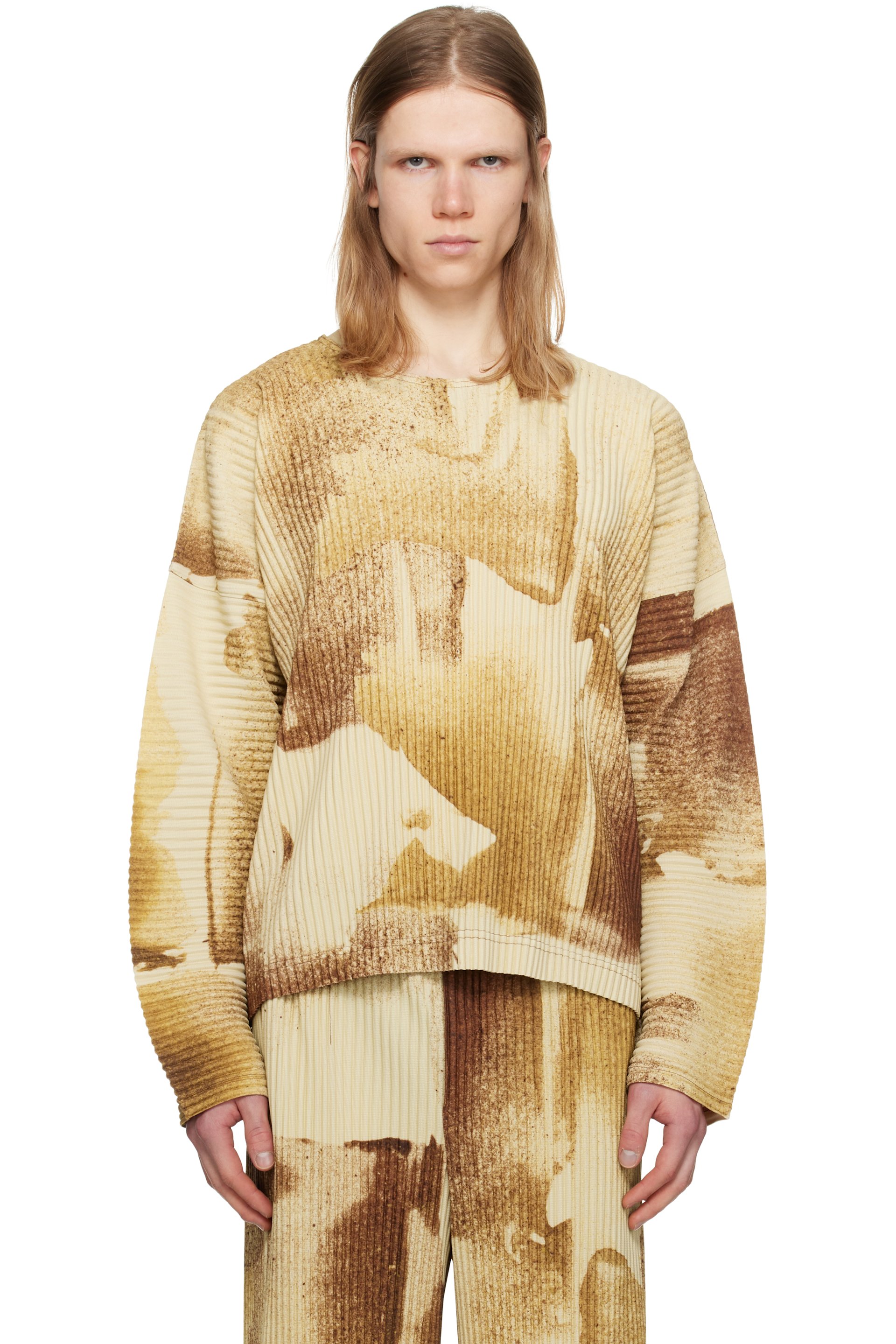 HOMME PLISSÉ ISSEY MIYAKE - Brown Wind Walk T-shirt