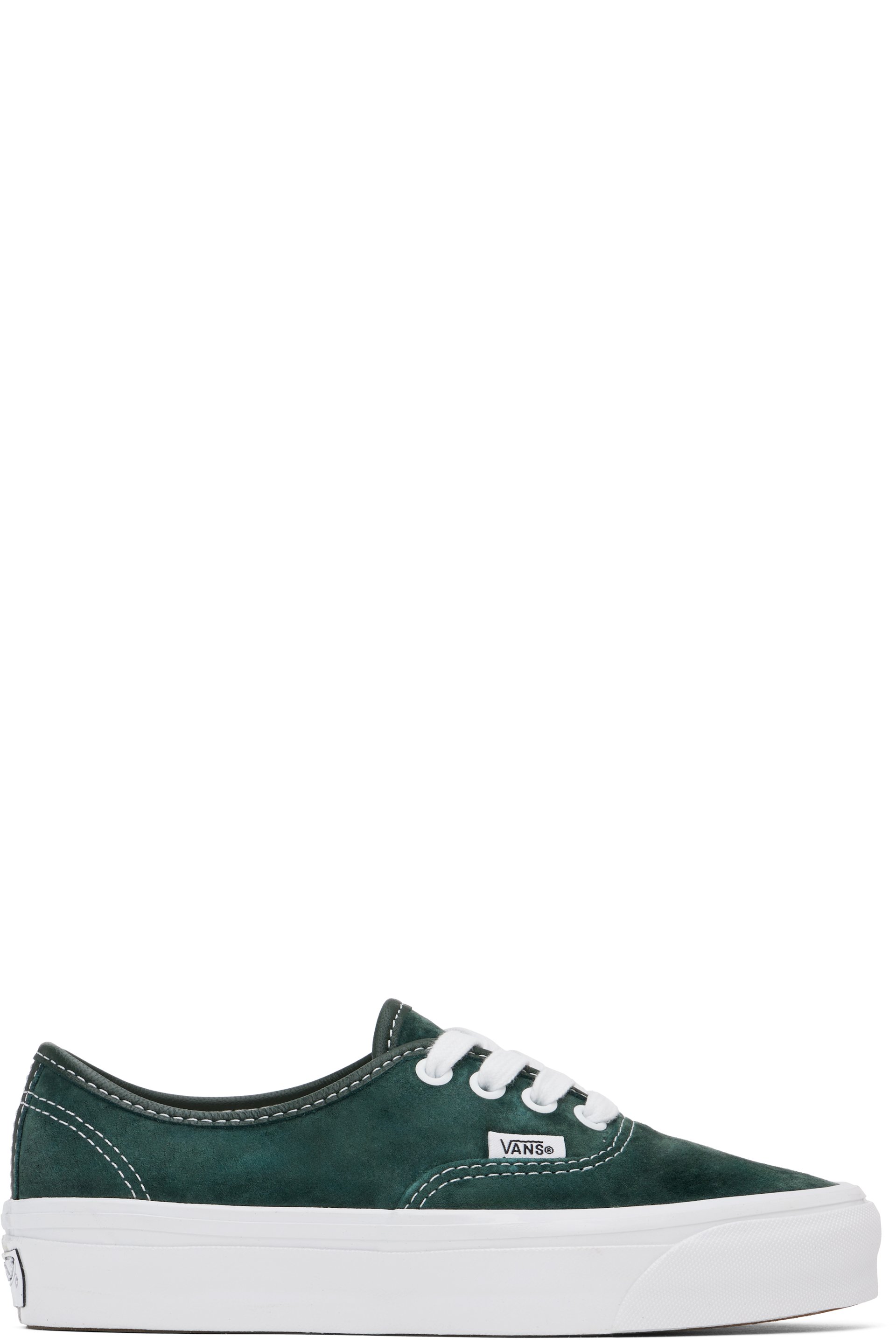 Vans - Baskets Authentic 44 vertes en suède - Premium