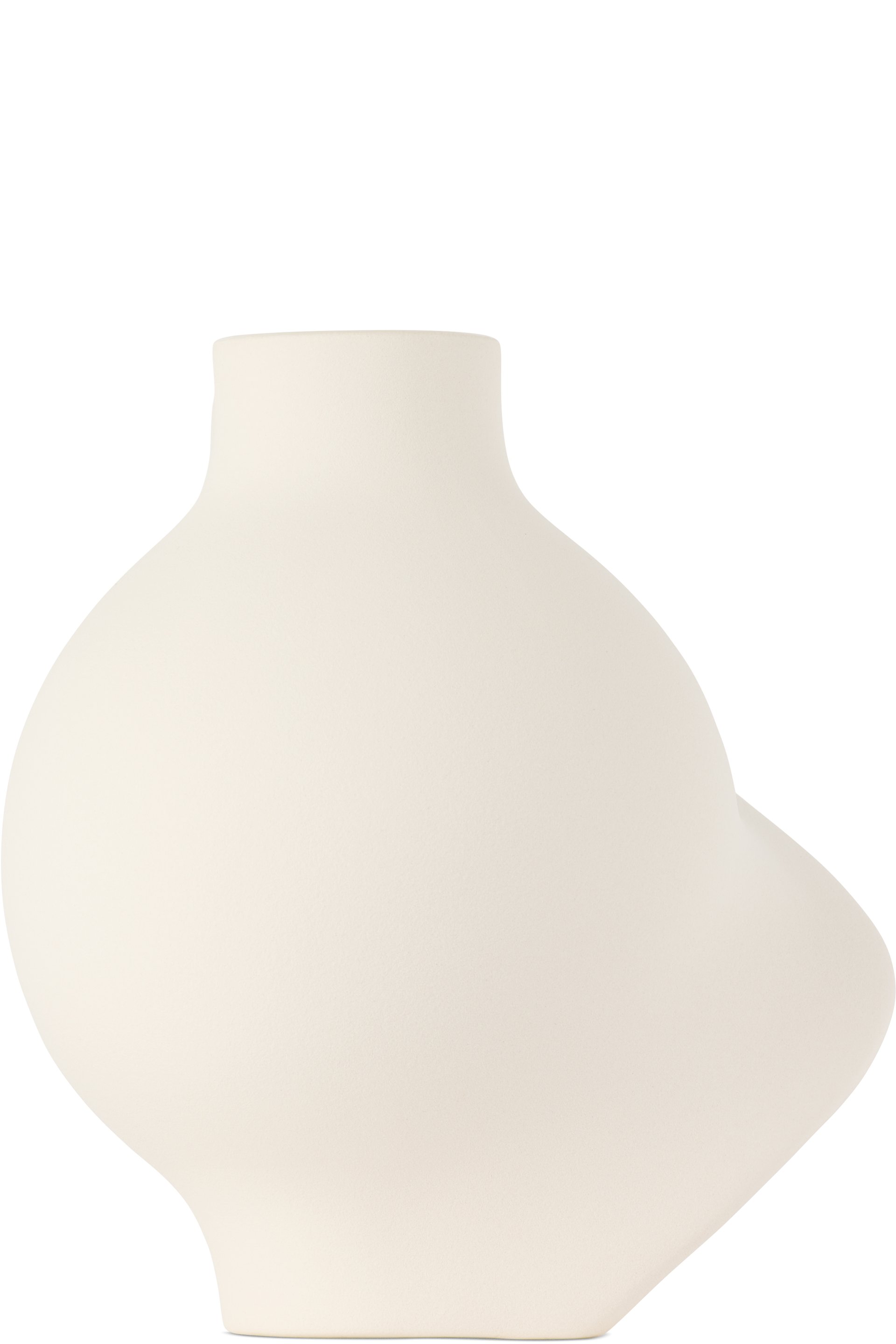 Louise Roe - Vase Pirout 01 blanc