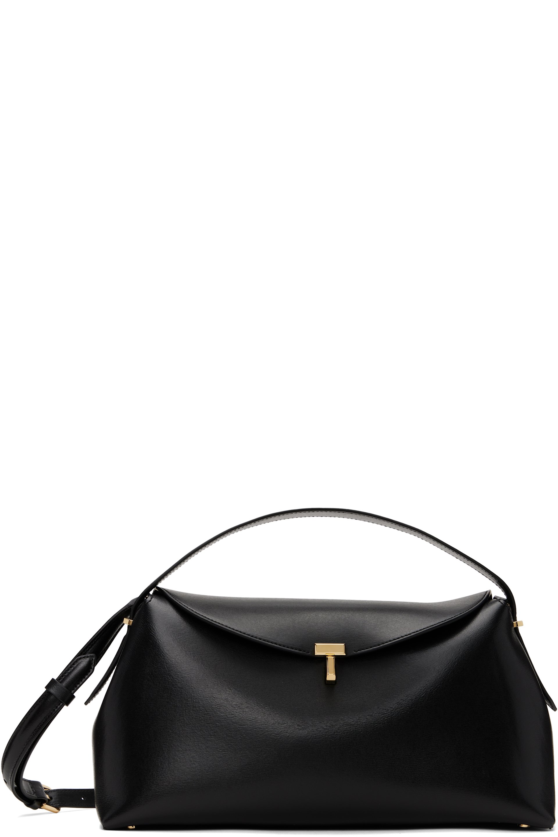 TOTEME - Sac à main noir à verrou tournant