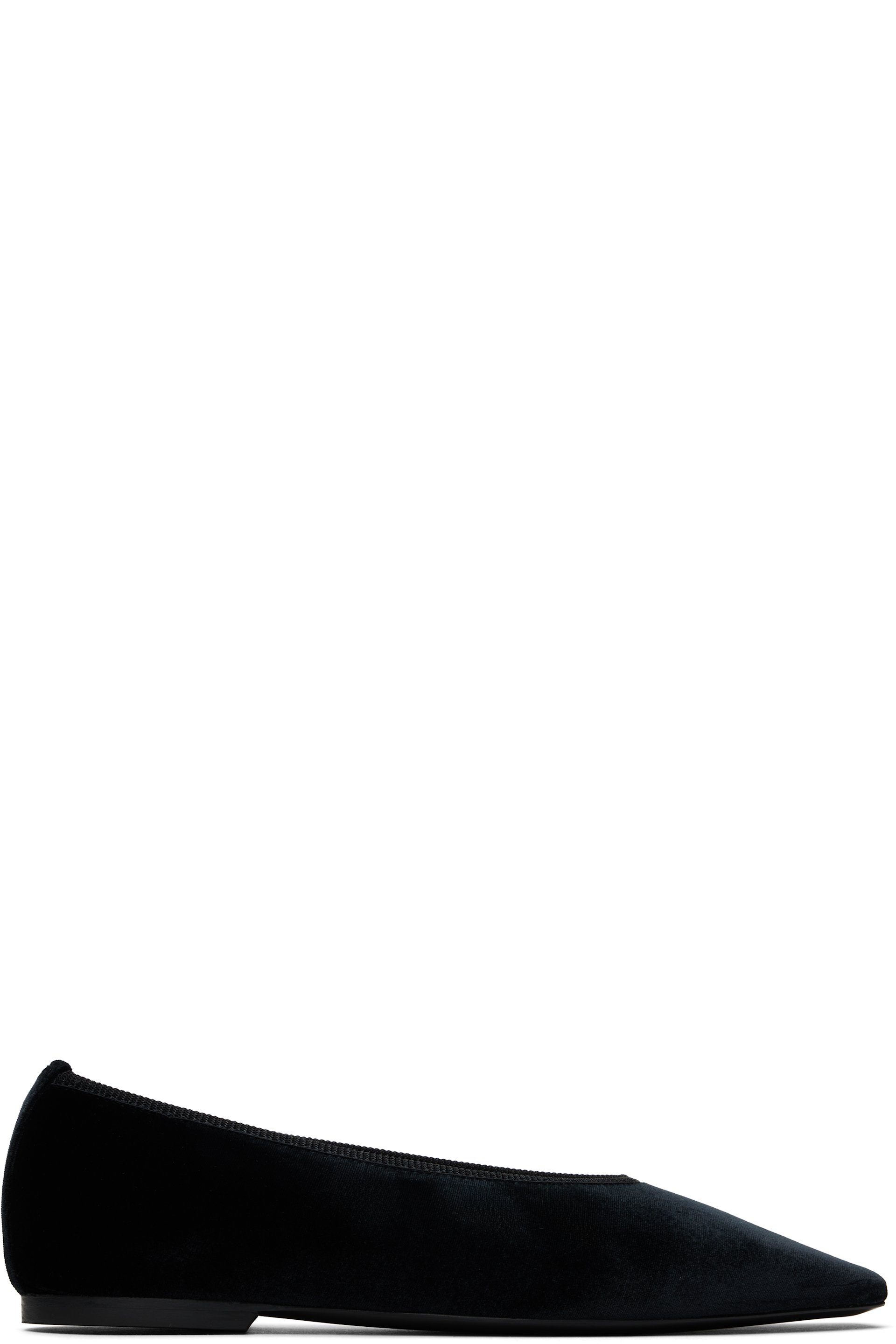 TOTEME - Ballerines noires en velours