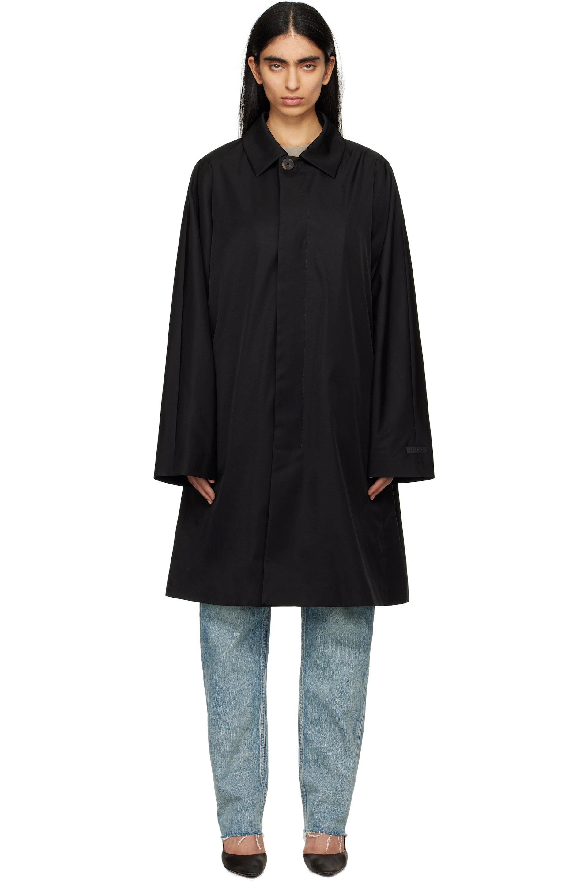 Fear of God - Paletot d'auto noir en laine et nylon - Eternal