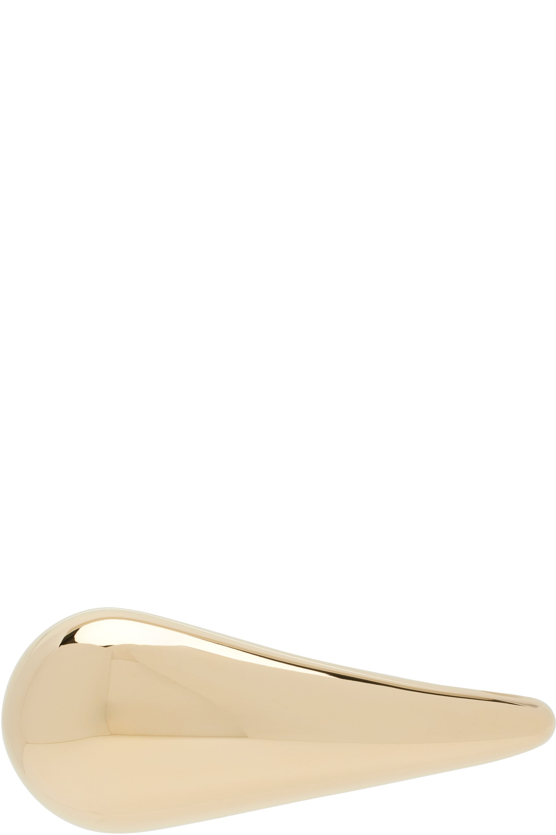 Bottega Veneta - Barrette en forme de goutte dorée