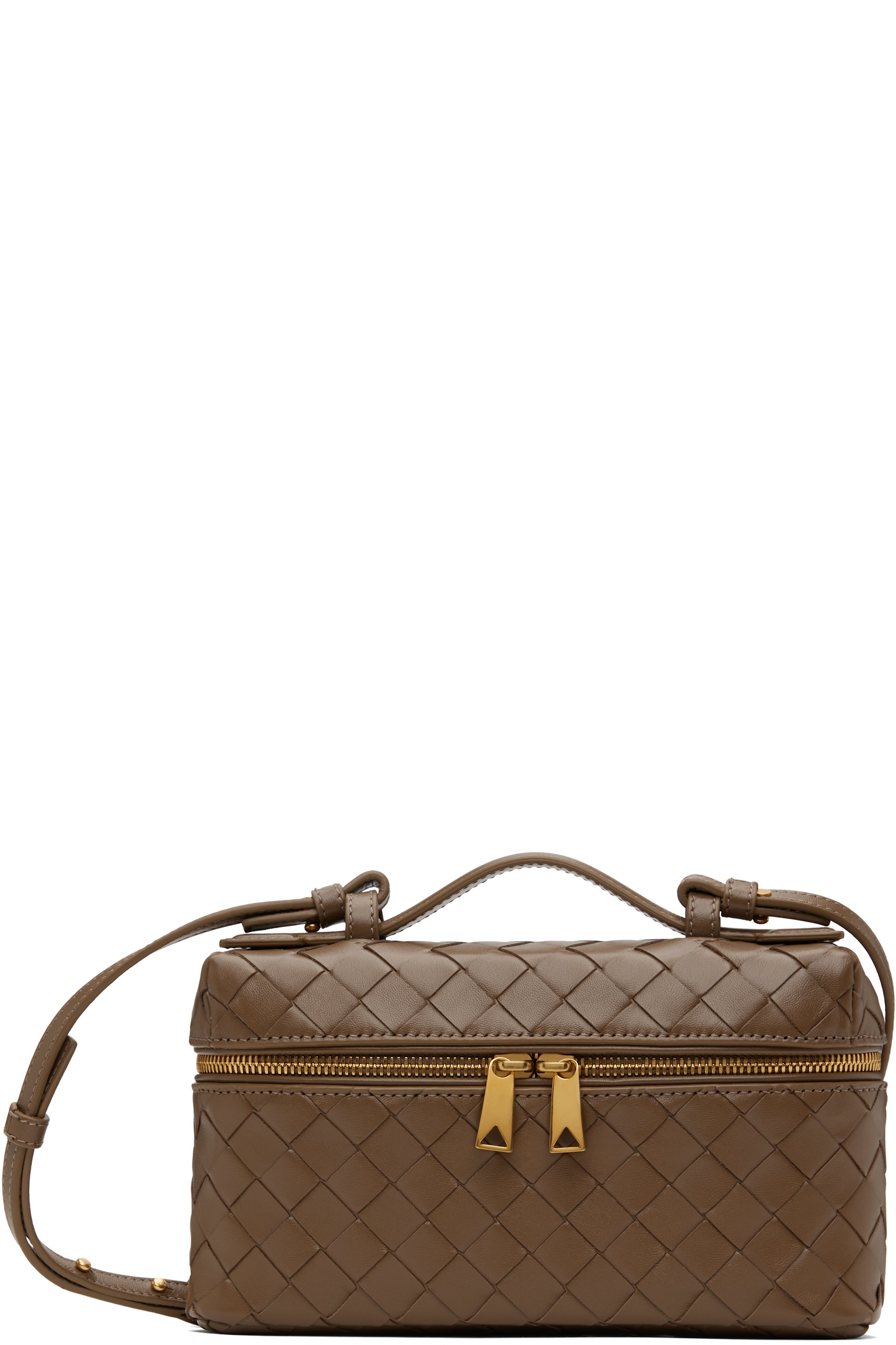 Bottega Veneta - Sac de style mallette de toilette Bang Bang taupe