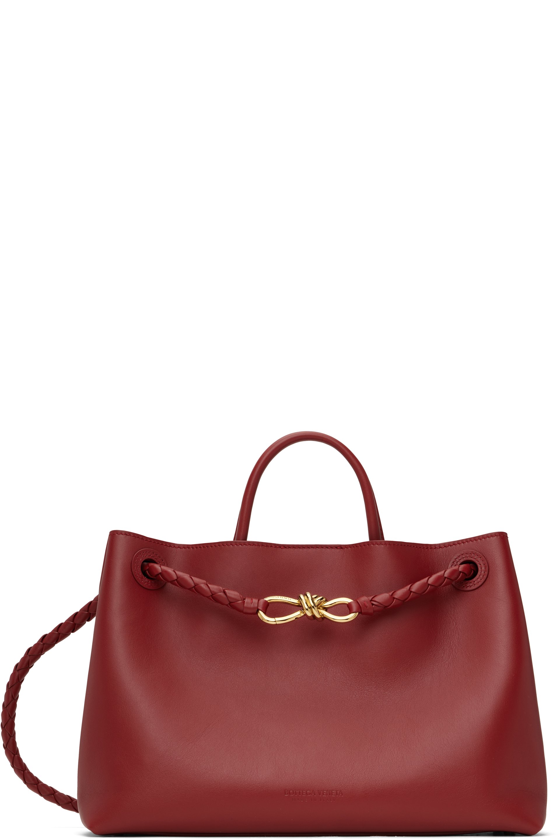Bottega Veneta - Sac rouge à ferrure Andiamo