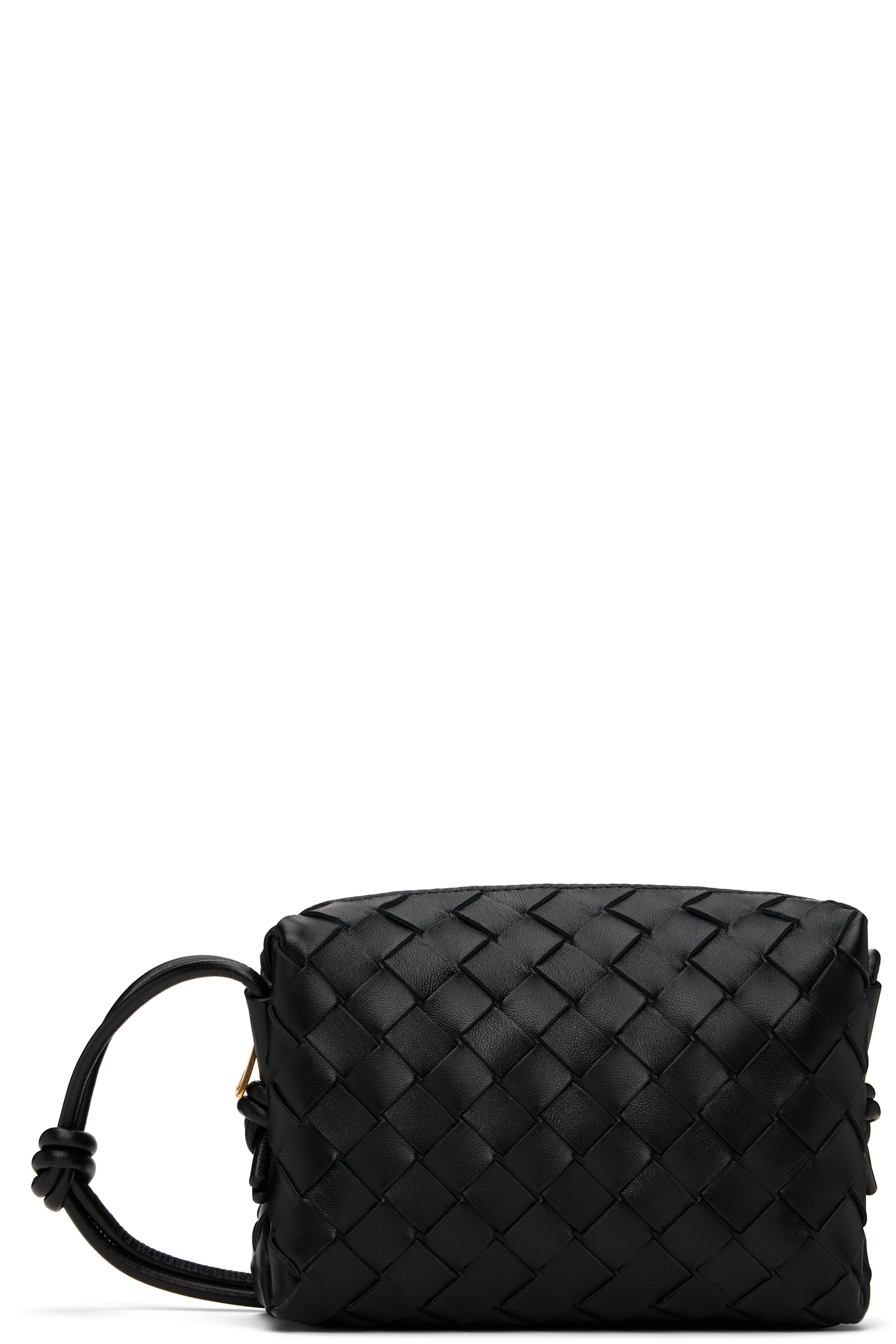 Bottega Veneta - Sac Concert noir tissé façon intrecciato