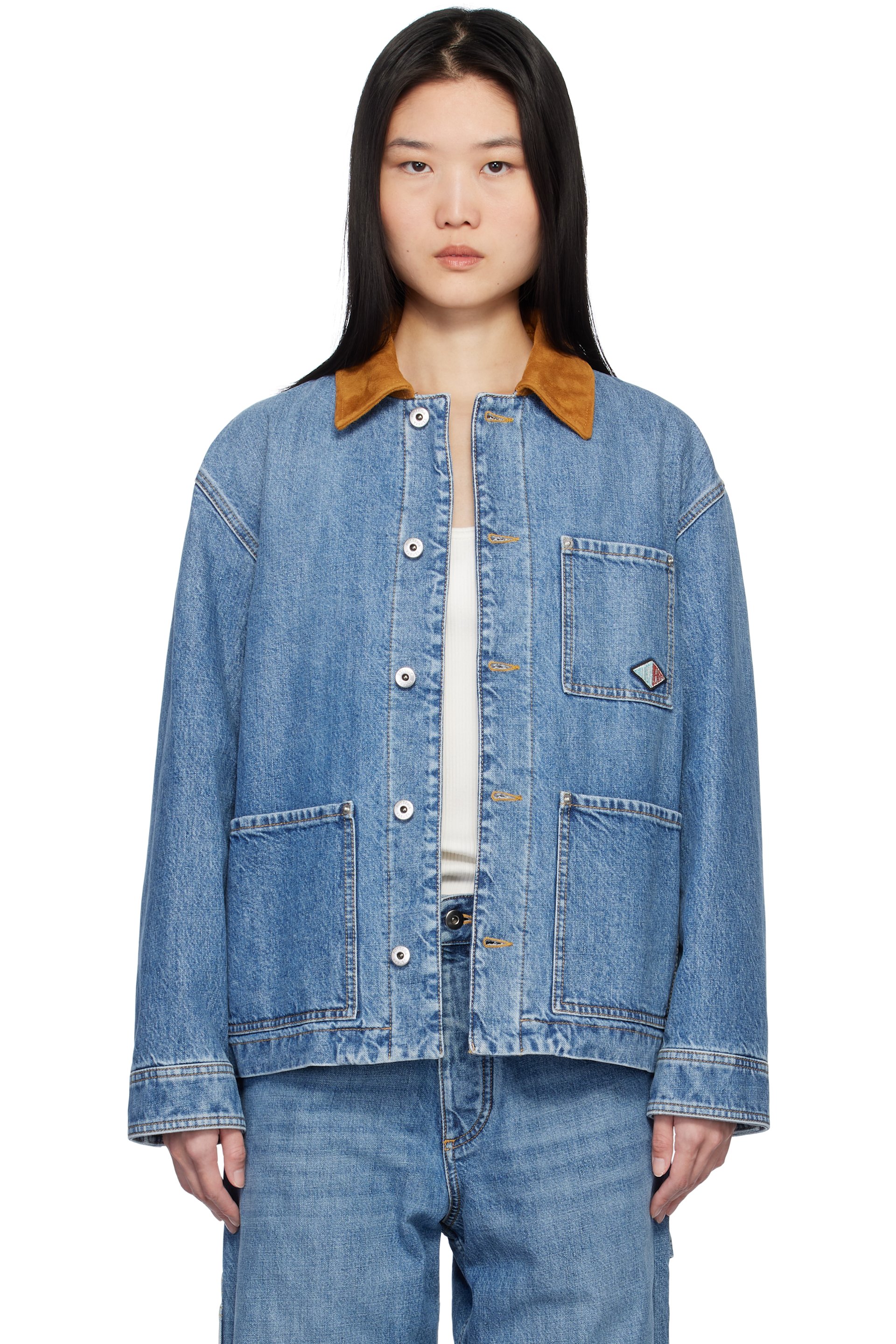 Bottega Veneta - Blouson rétro bleu en denim