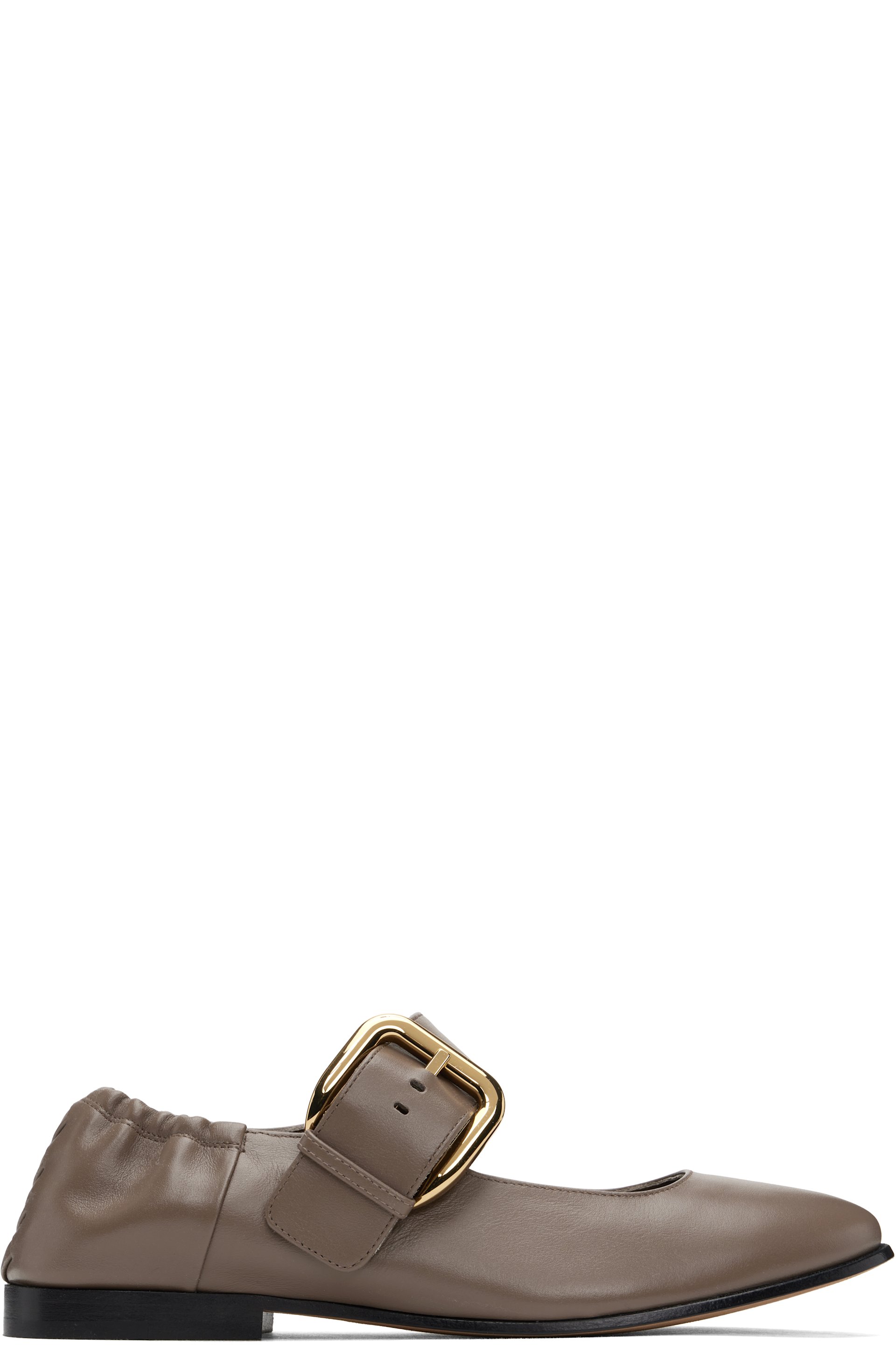 Bottega Veneta - Ballerines de style Charles IX Astaire taupe