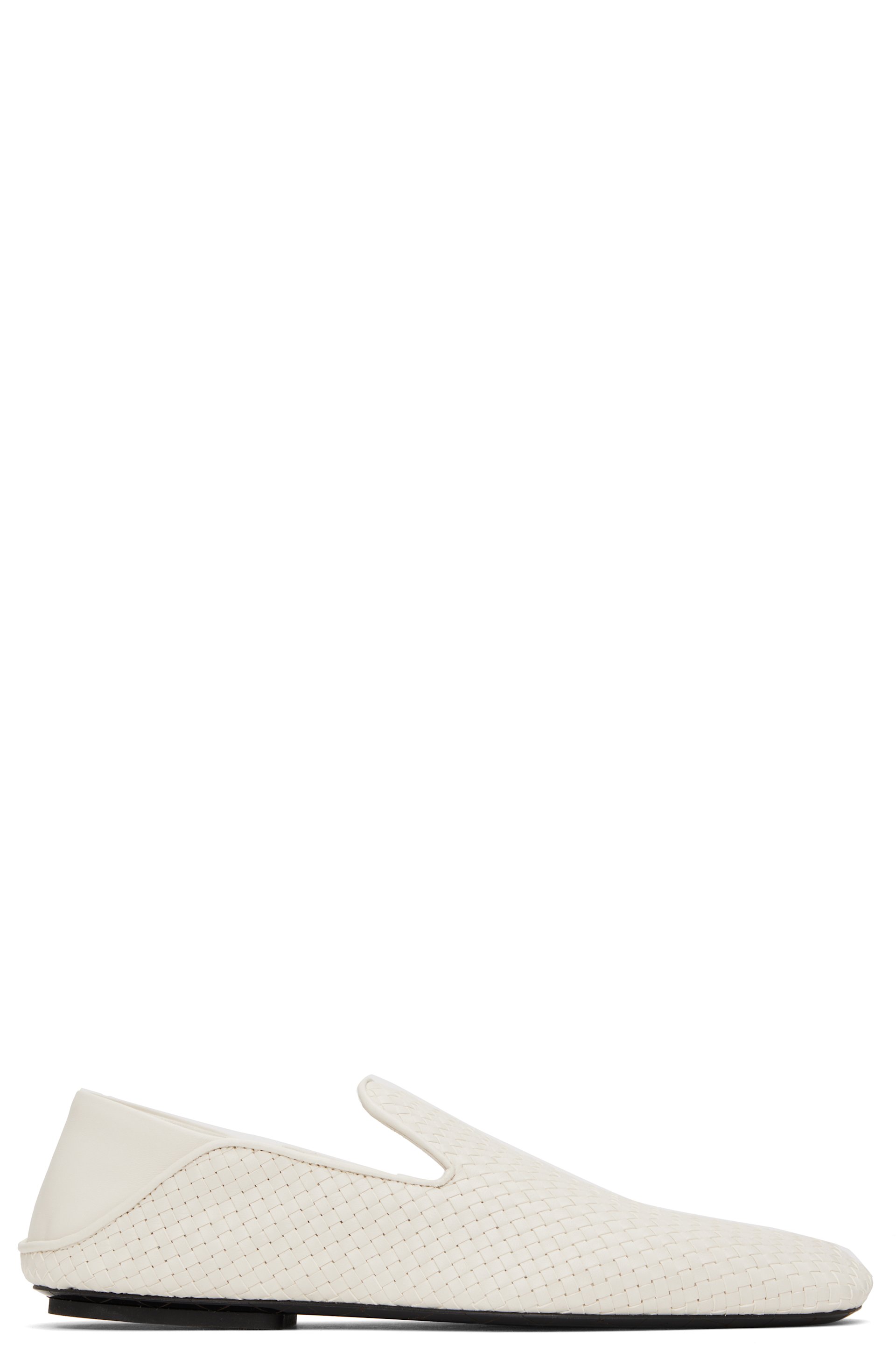 Bottega Veneta - Chaussures à enfiler Adamo blanches