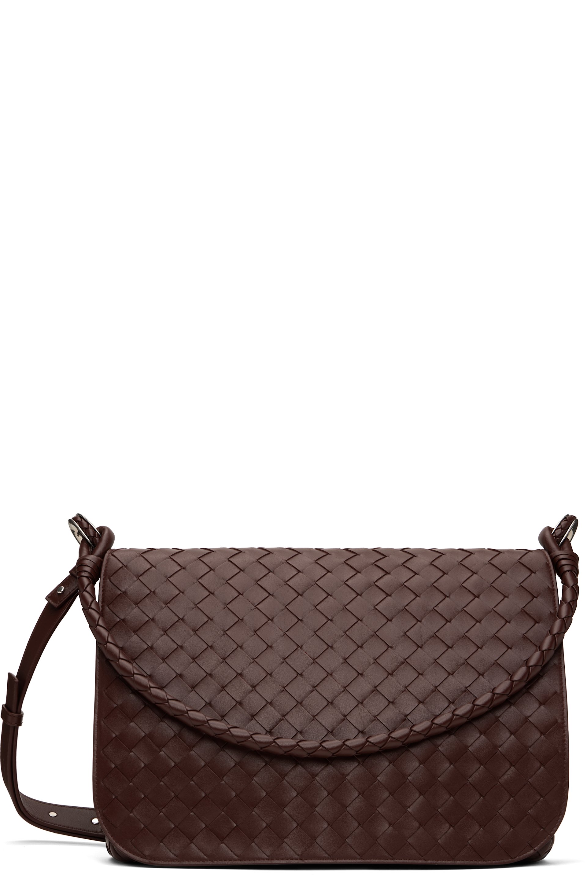 Bottega Veneta - 브라운 스윙 메신저백