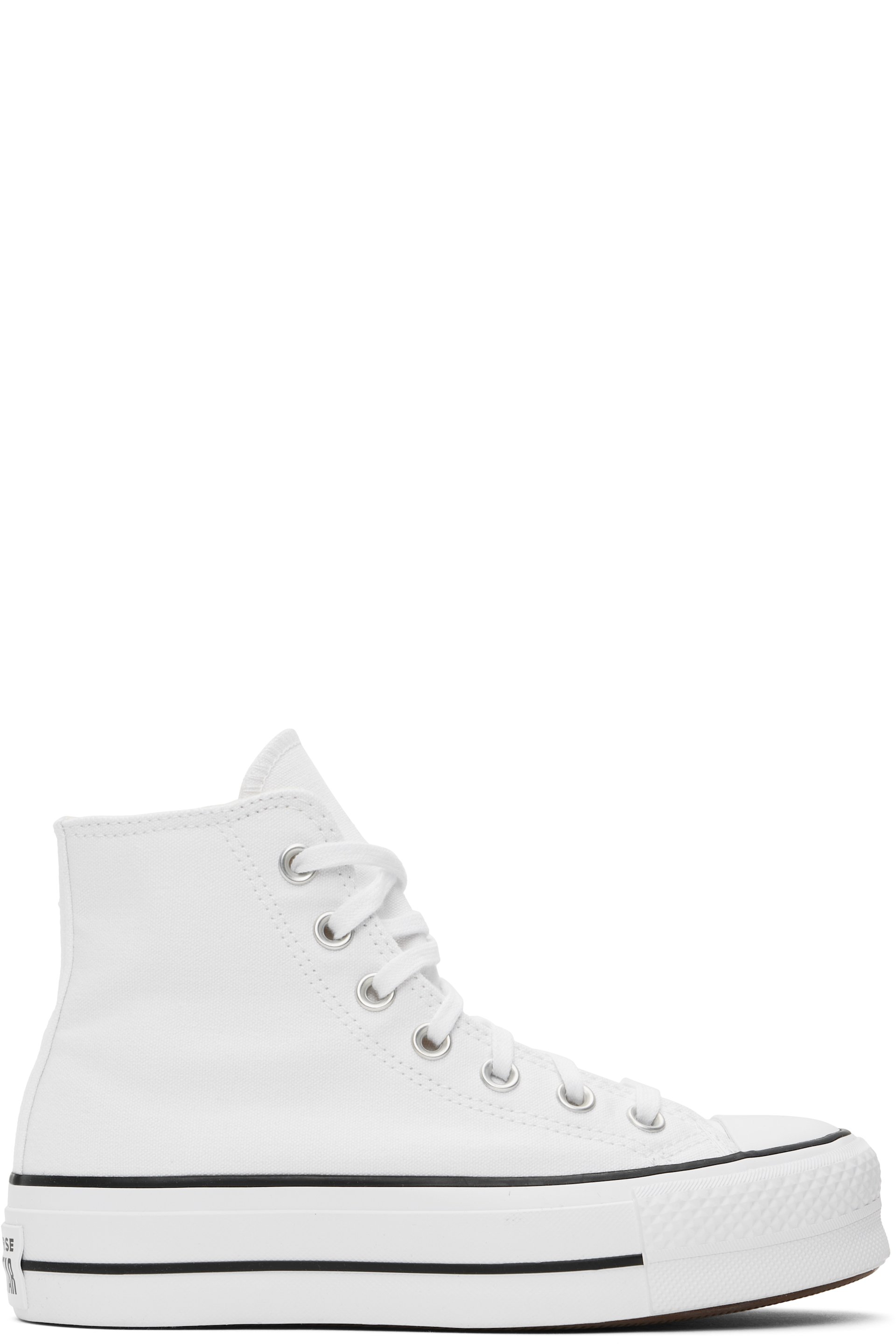 Converse - White Chuck Taylor All Star Canvas Platform High Top Sneakers