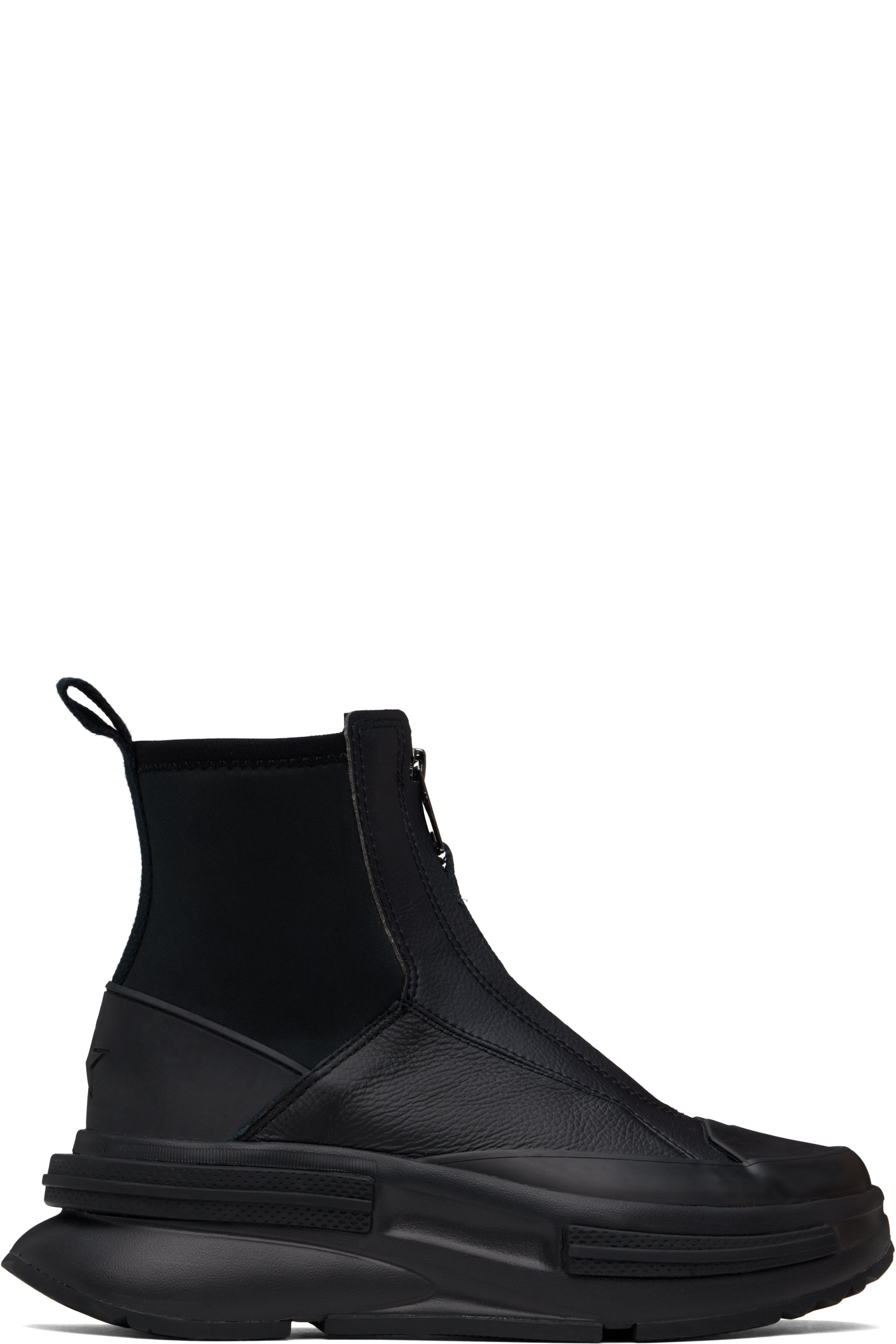 Converse - Baskets montantes Run Star Legacy Chelsea noires à semelle en caoutchouc mousse CX