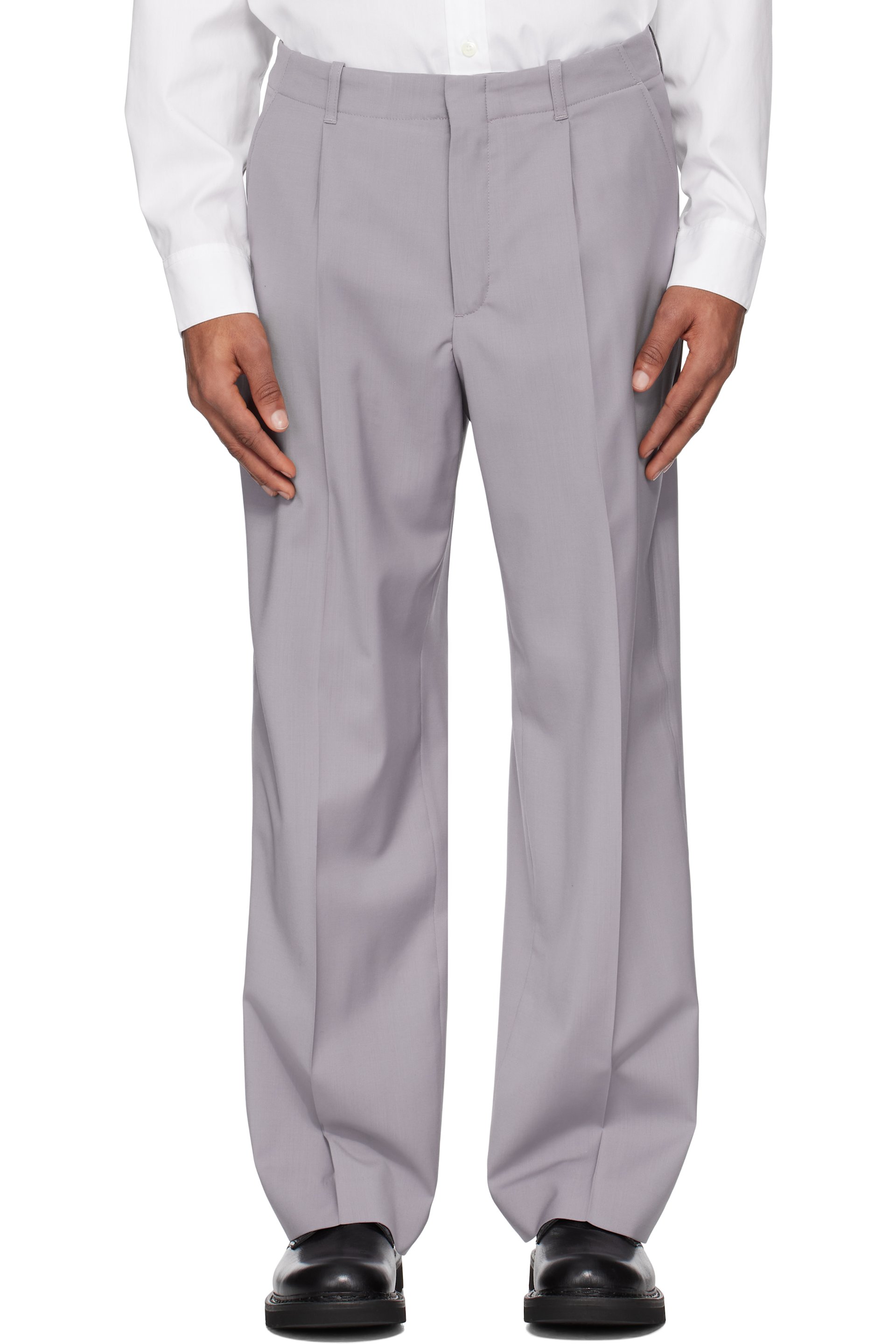 OUR LEGACY - Pantalon chino Borrowed gris
