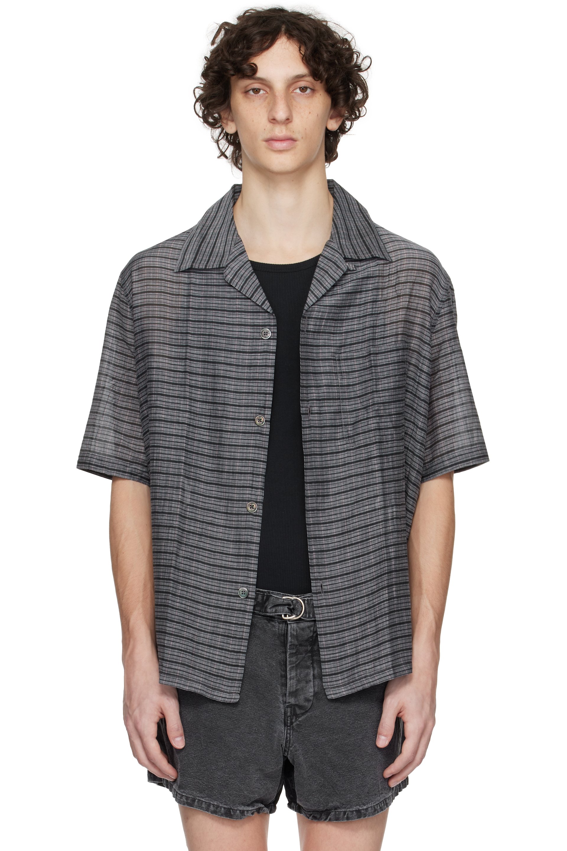 OUR LEGACY - Gray Heusen Shortsleeve Shirt