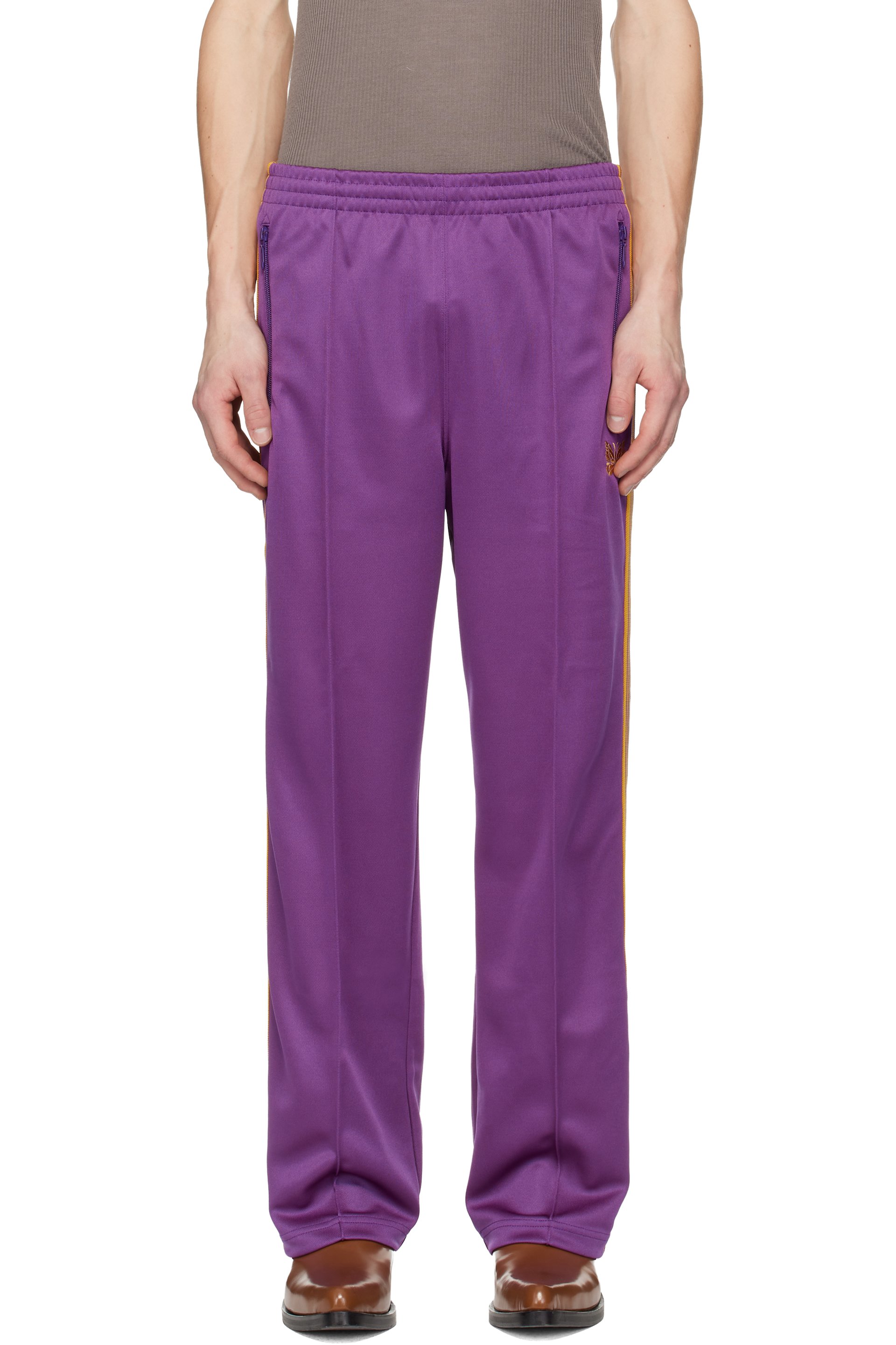 NEEDLES - Purple Poly Smooth Track Pants