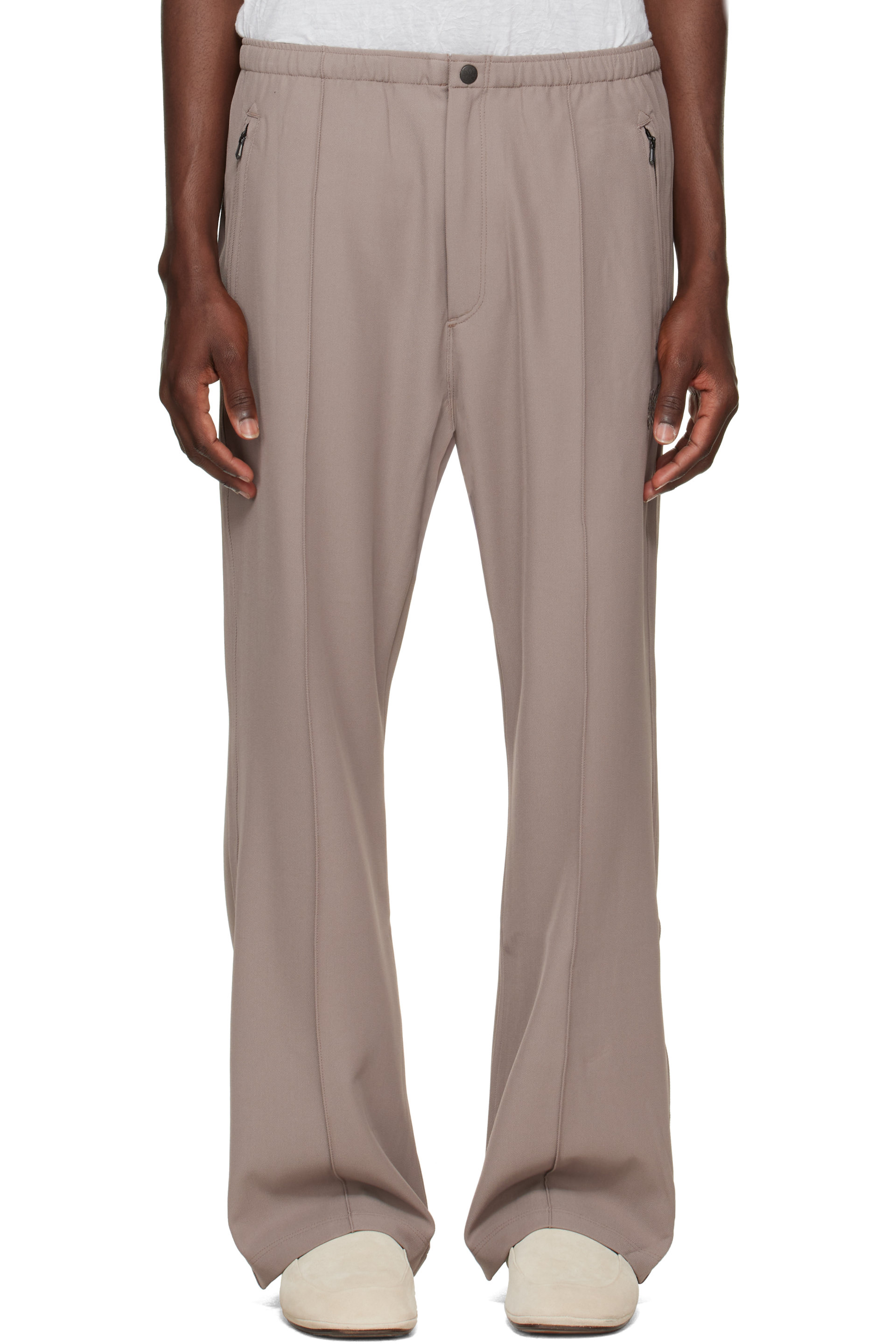 NEEDLES - Taupe Cavalry Twill Boot-Cut Warm Up Trousers