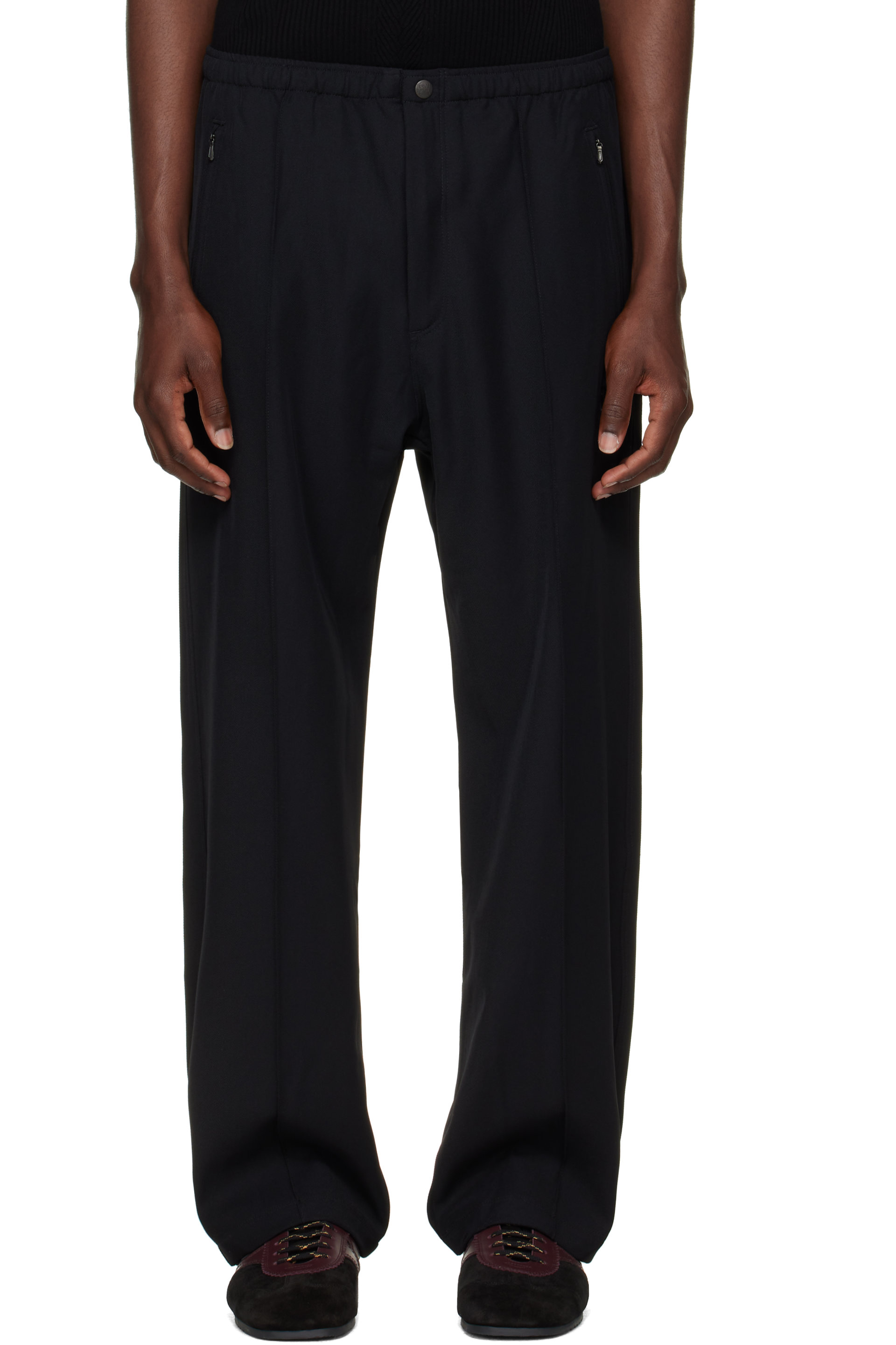 NEEDLES - Black Cavalry Twill Warm Up Trousers